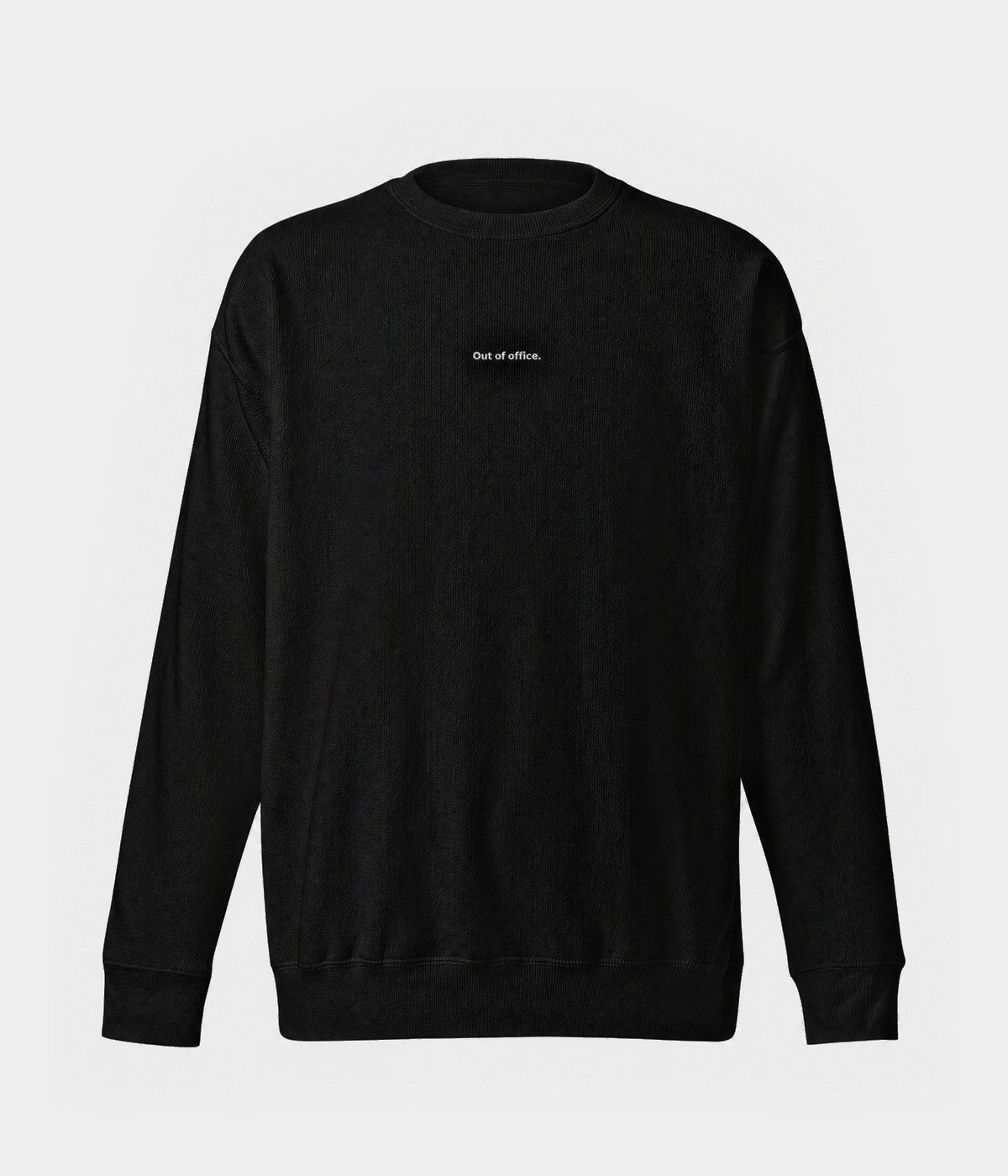OUT OF OFFICE SWEATER.-CAPS