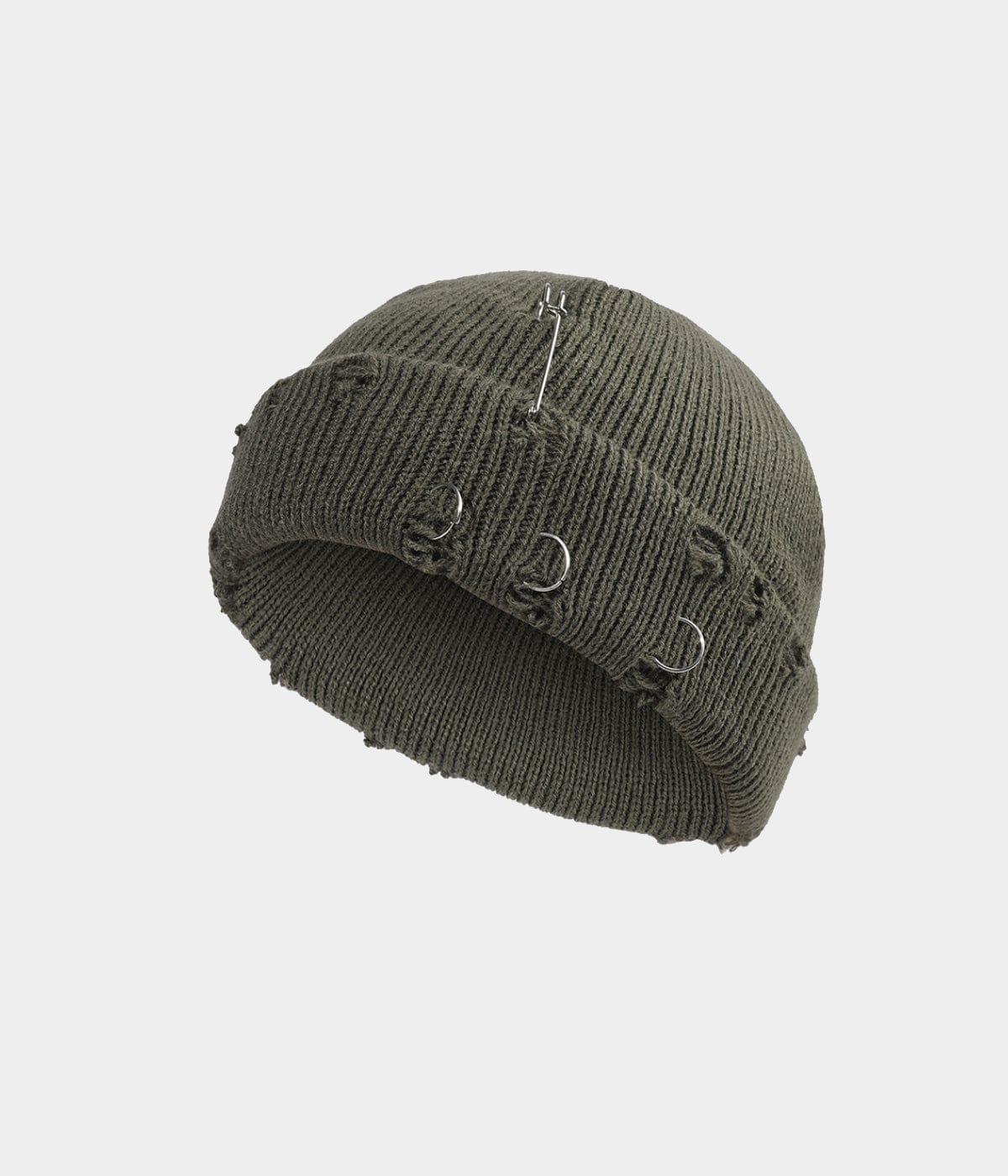 PIERCED FISHERMAN BEANIE.