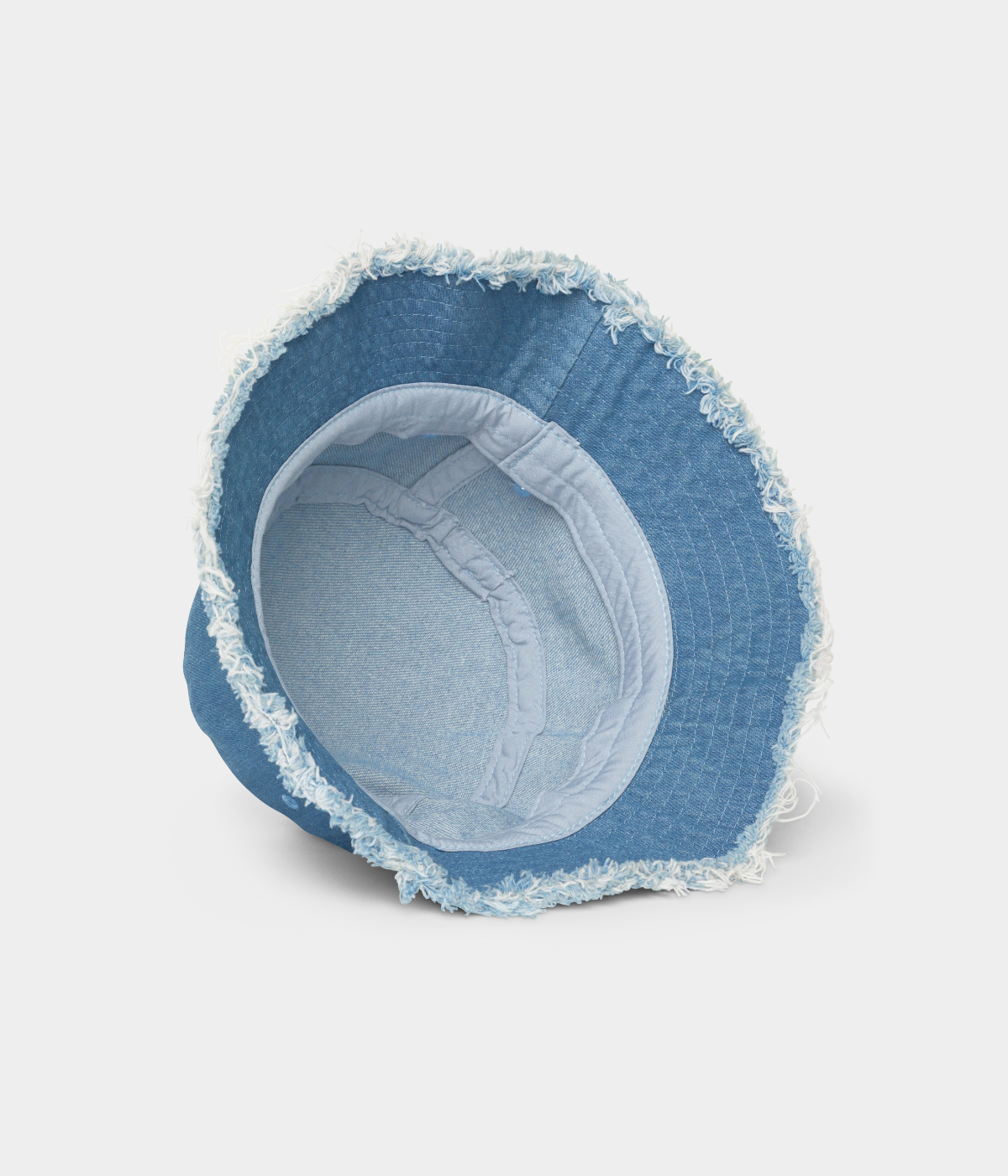 CUSTOM DISTRESSED DENIM BUCKET.-CAPS