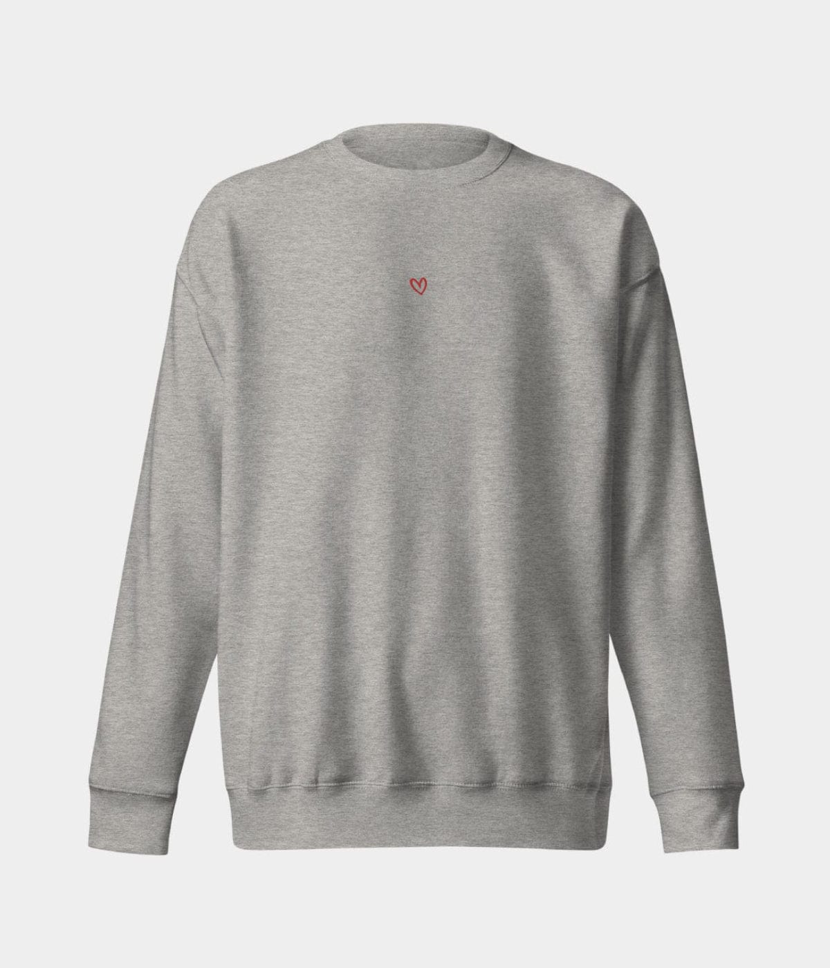 DRAWN HEART SWEATER.