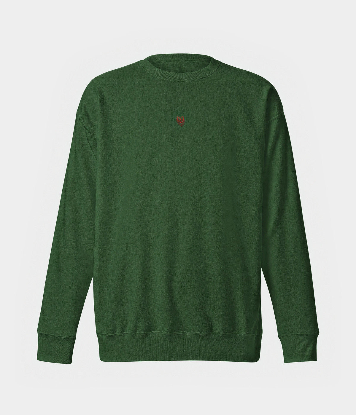 DRAWN HEART SWEATER.-CAPS
