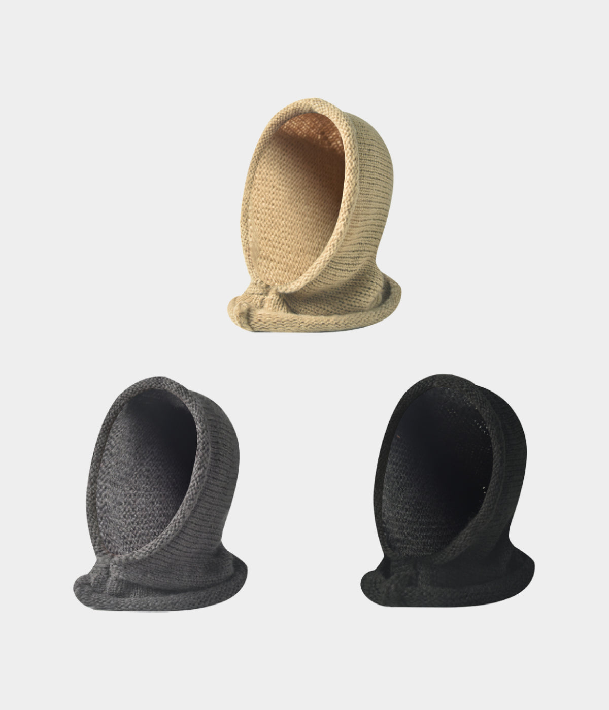 KNIT BALACLAVA HOOD.