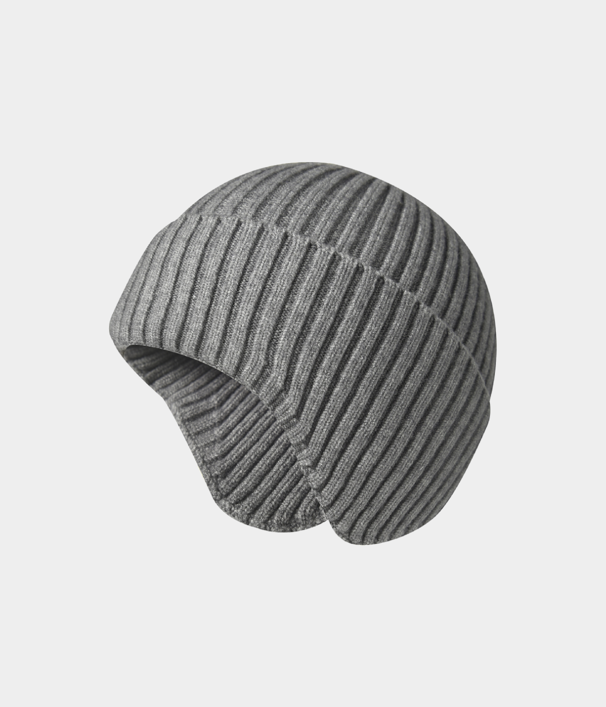 KNIT EARMUFF BEANIE.