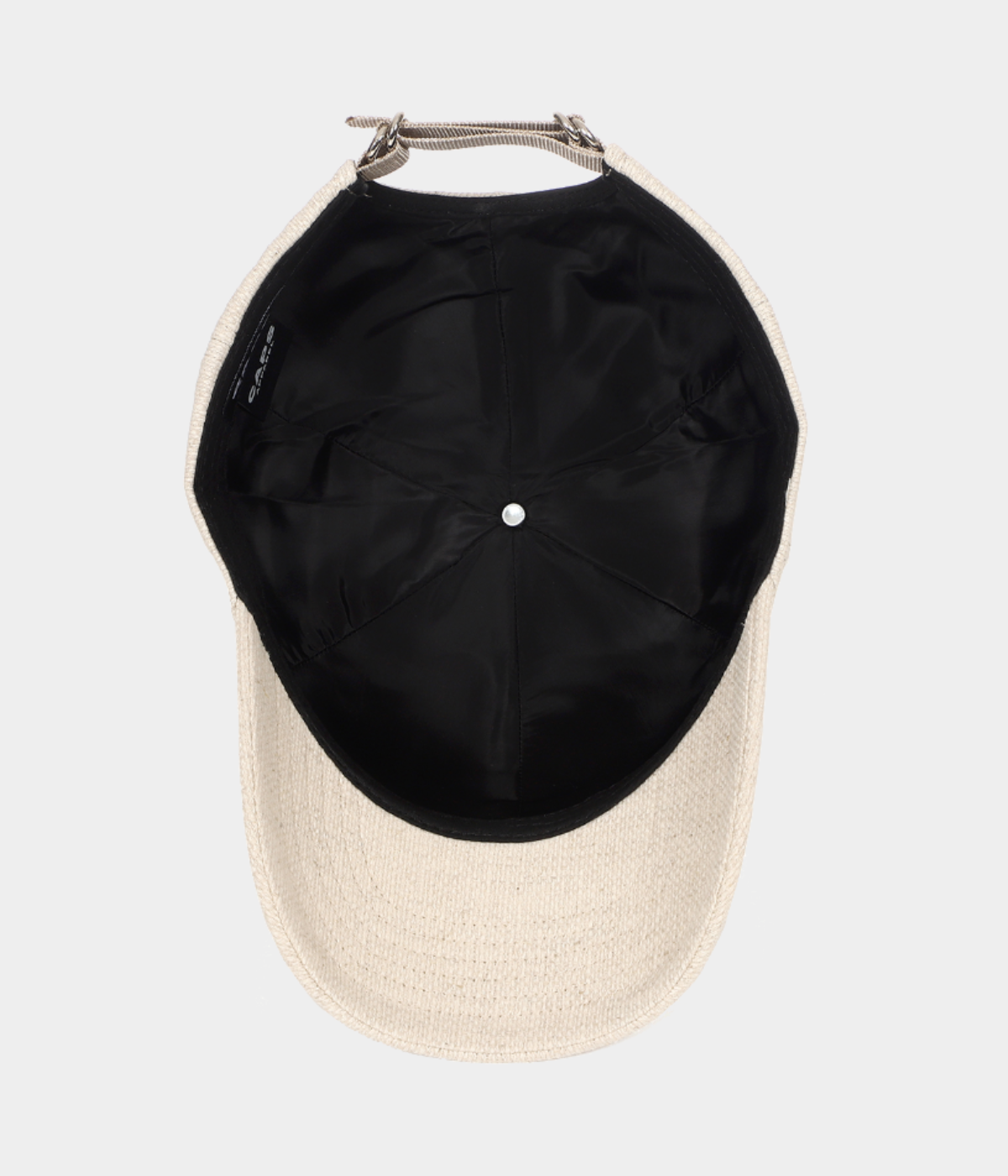 LINEN VARSITY CAP.