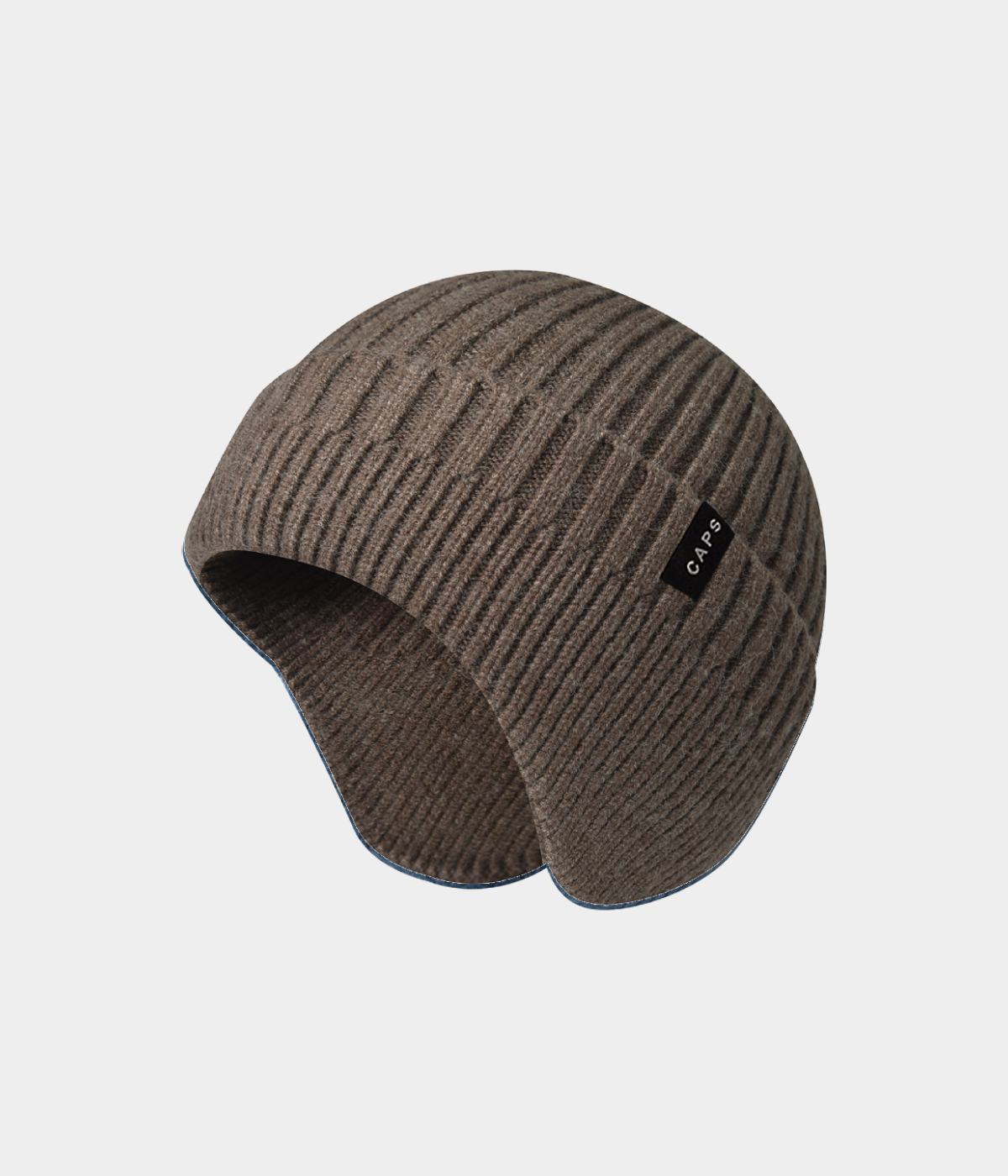LOGO CABLE EARMUFF BEANIE.-CAPS