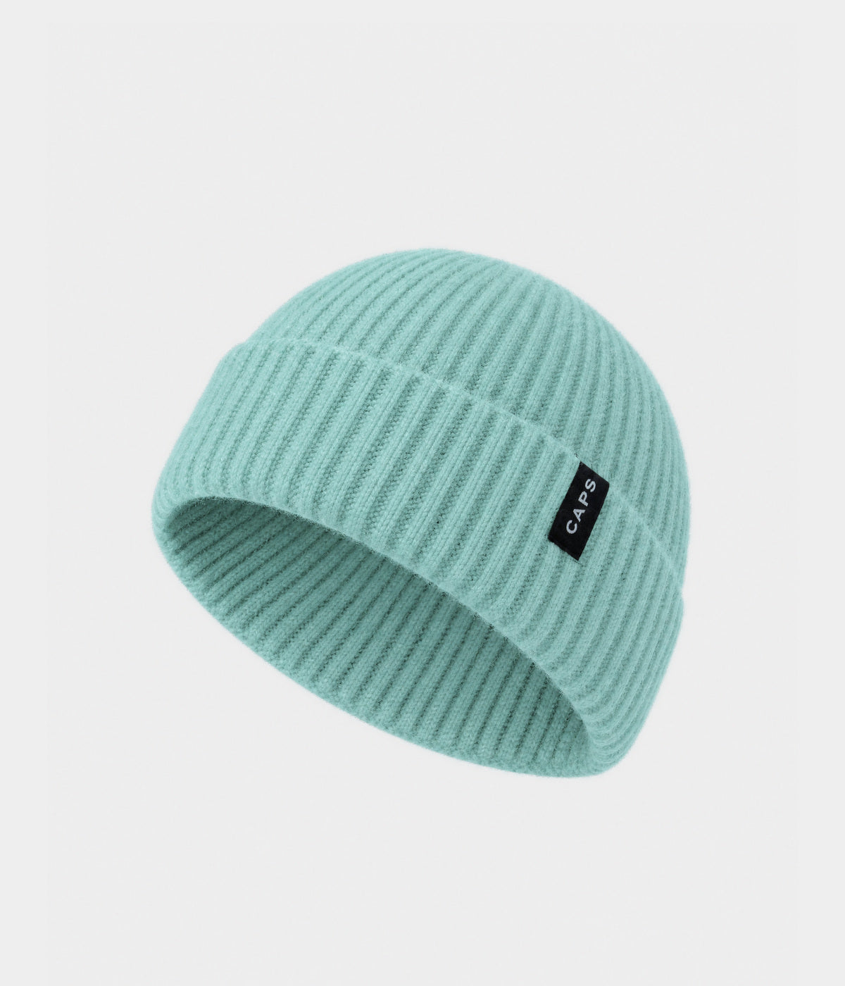 LOGO FISHERMAN BEANIE AQUA BLUE