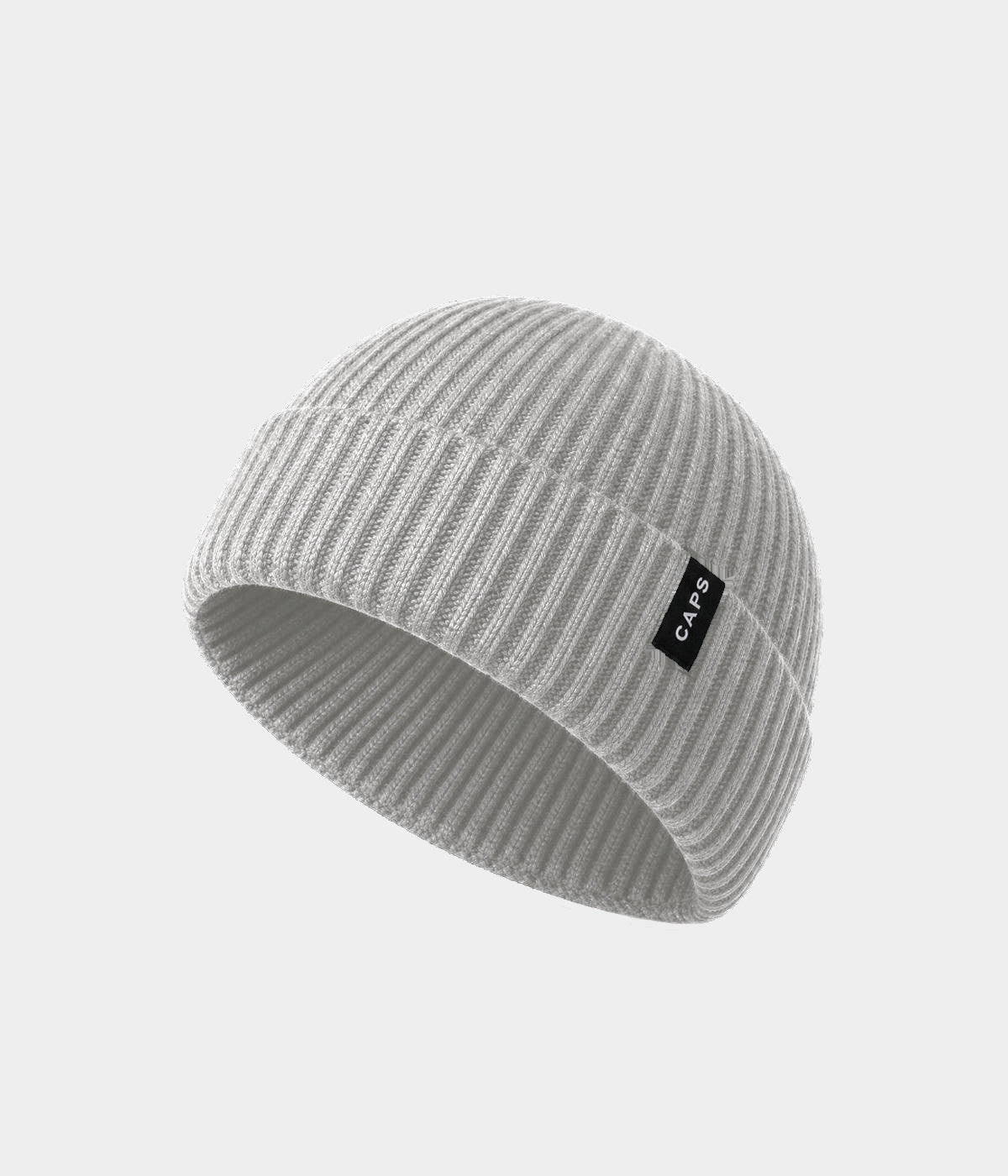 LOGO FISHERMAN BEANIE ASH GRAY