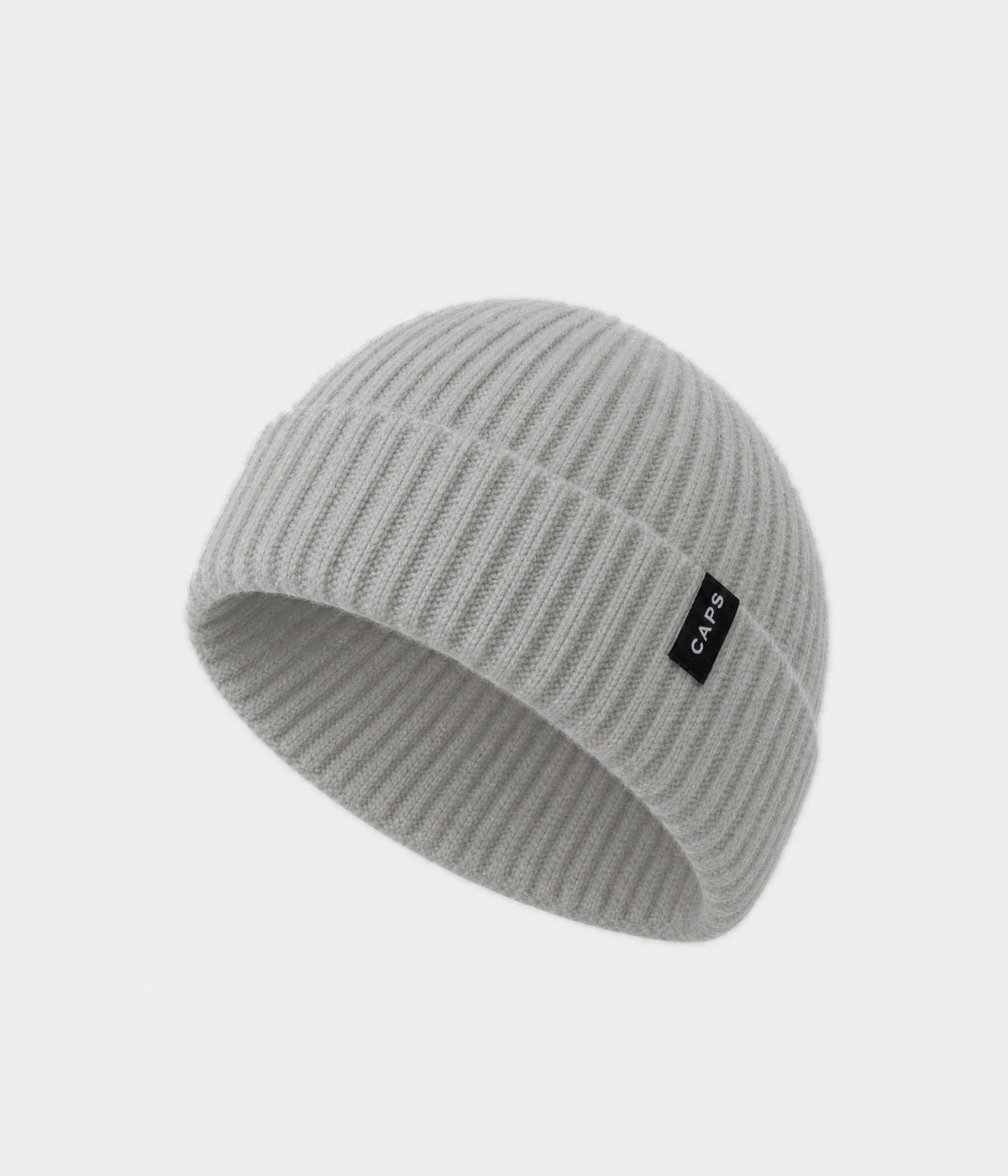 LOGO FISHERMAN BEANIE ASH GRAY