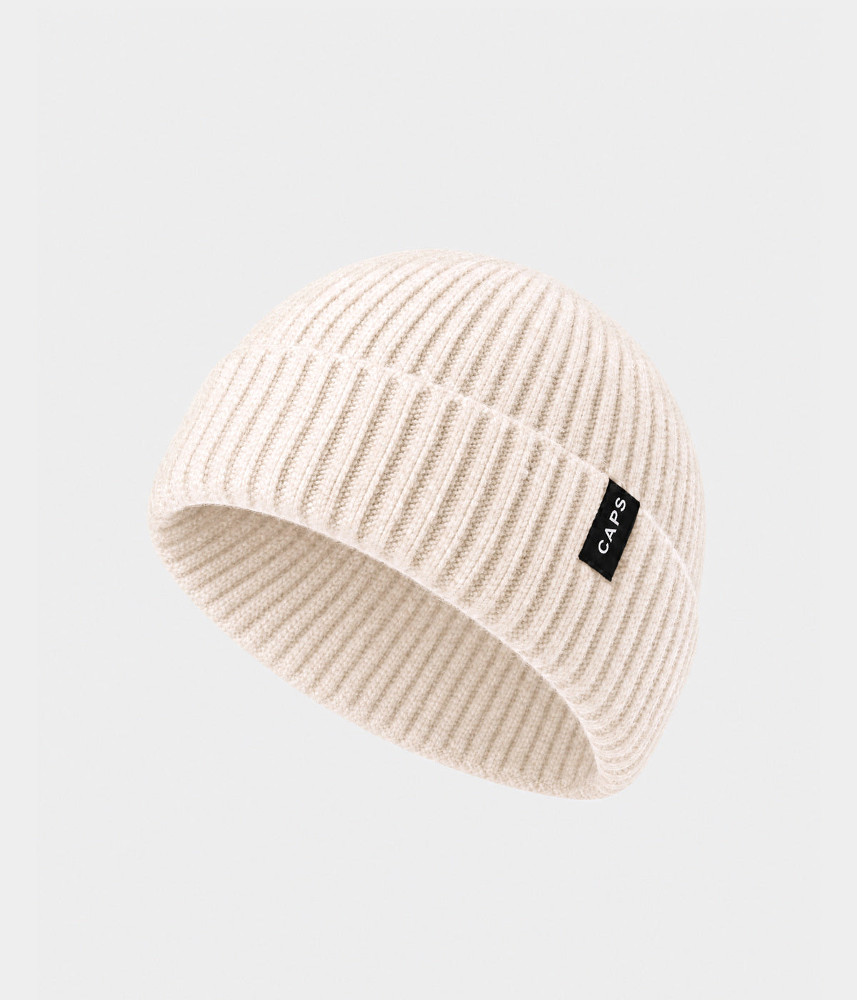 LOGO FISHERMAN BEANIE BEIGE