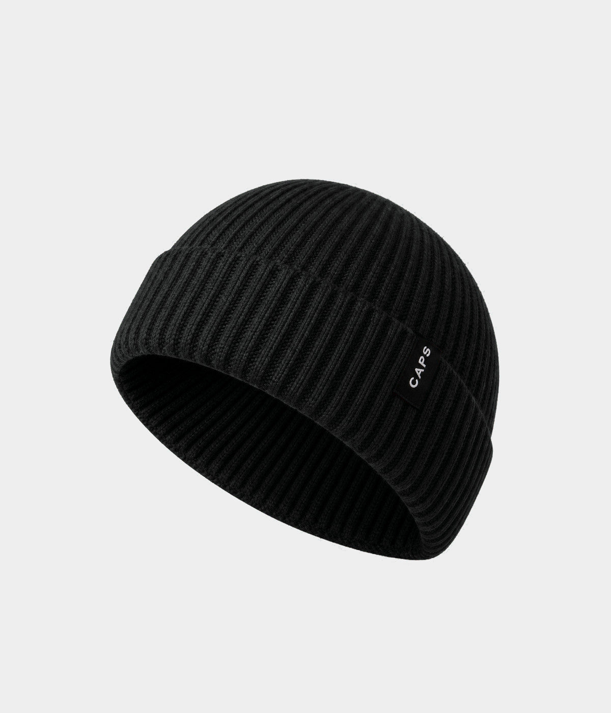 LOGO FISHERMAN BEANIE BLACK