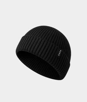 LOGO FISHERMAN BEANIE BLACK