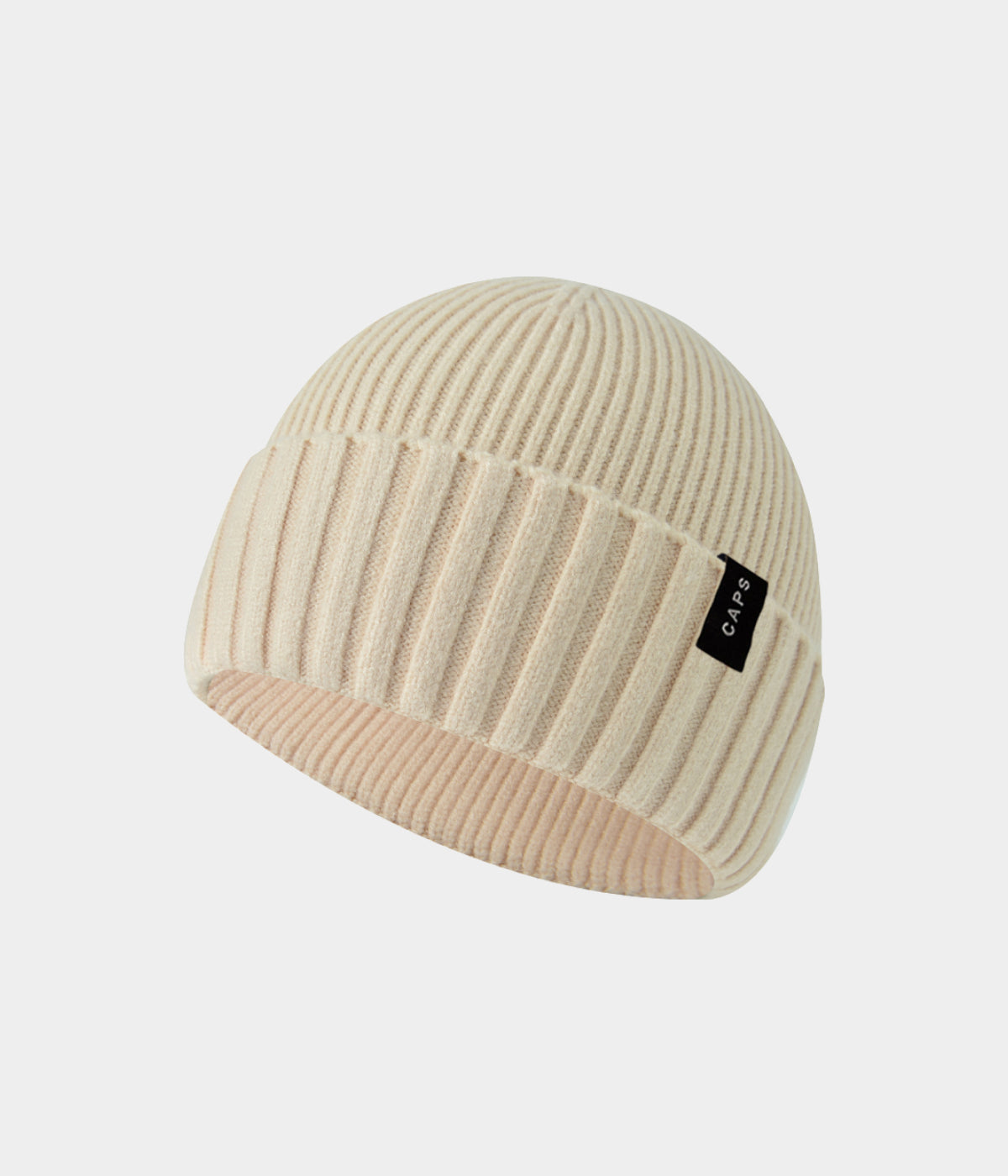 LOGO RIBBED BEANIE.