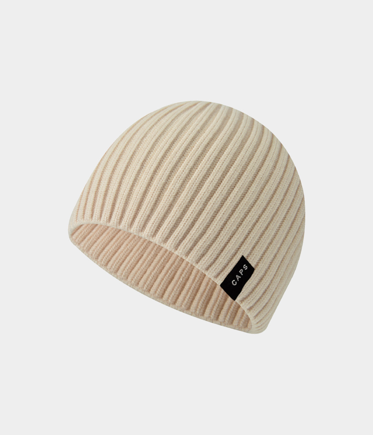 LOGO RIB KNIT BEANIE.