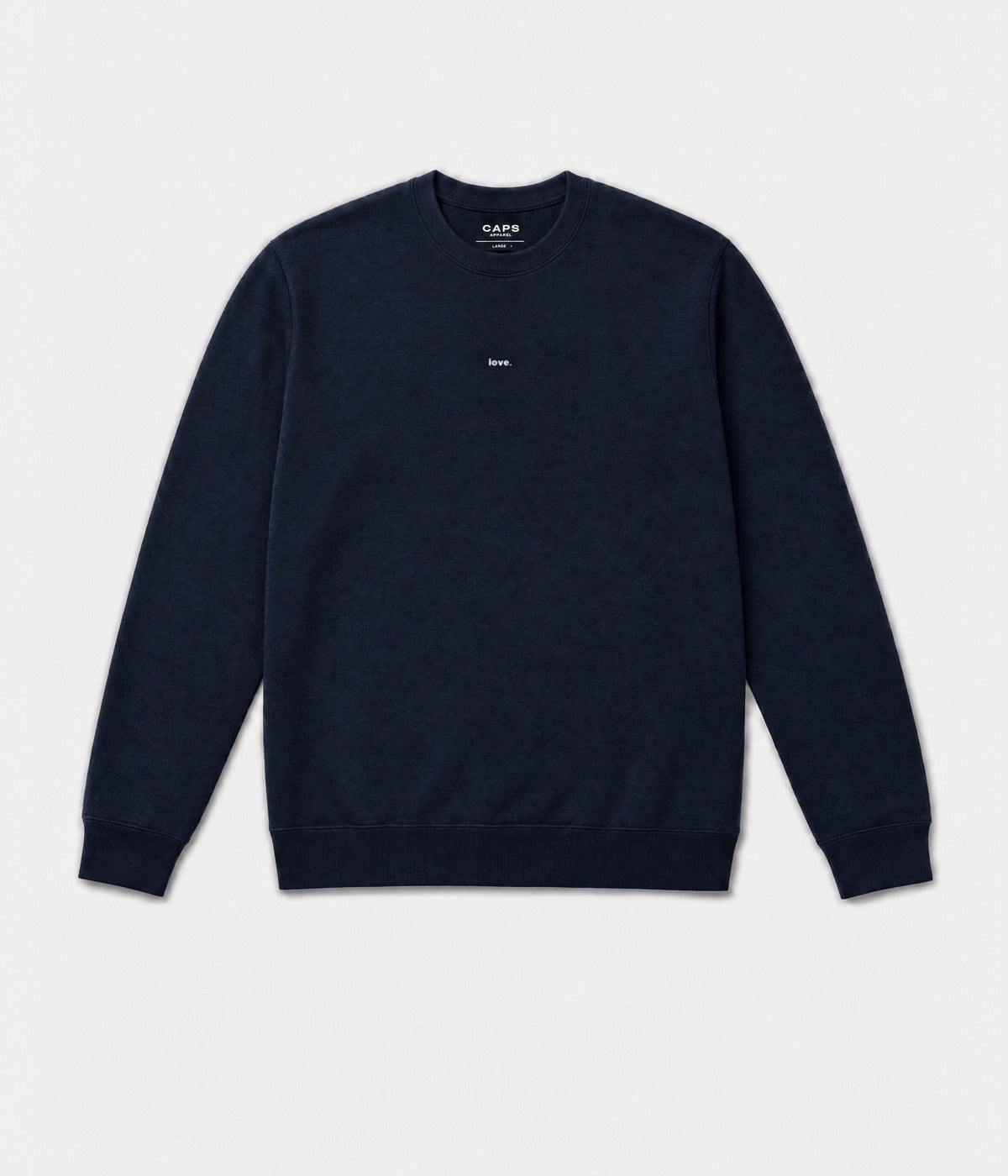 LOVE SWEATER.-CAPS