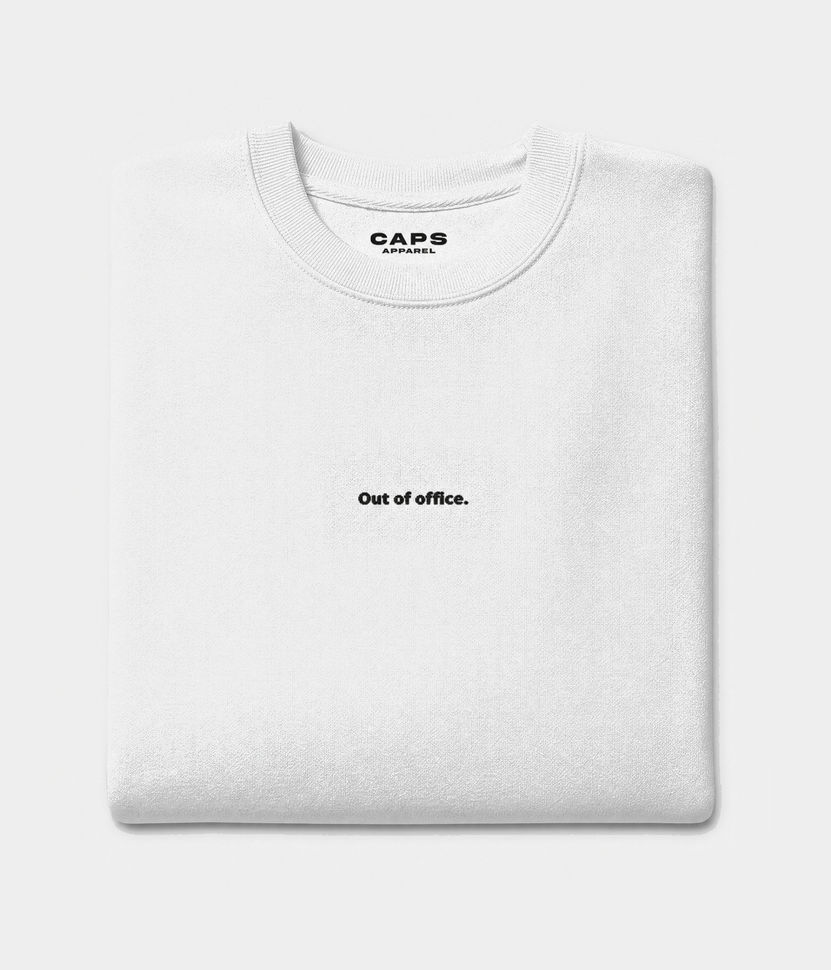 OUT OF OFFICE SWEATER.-CAPS