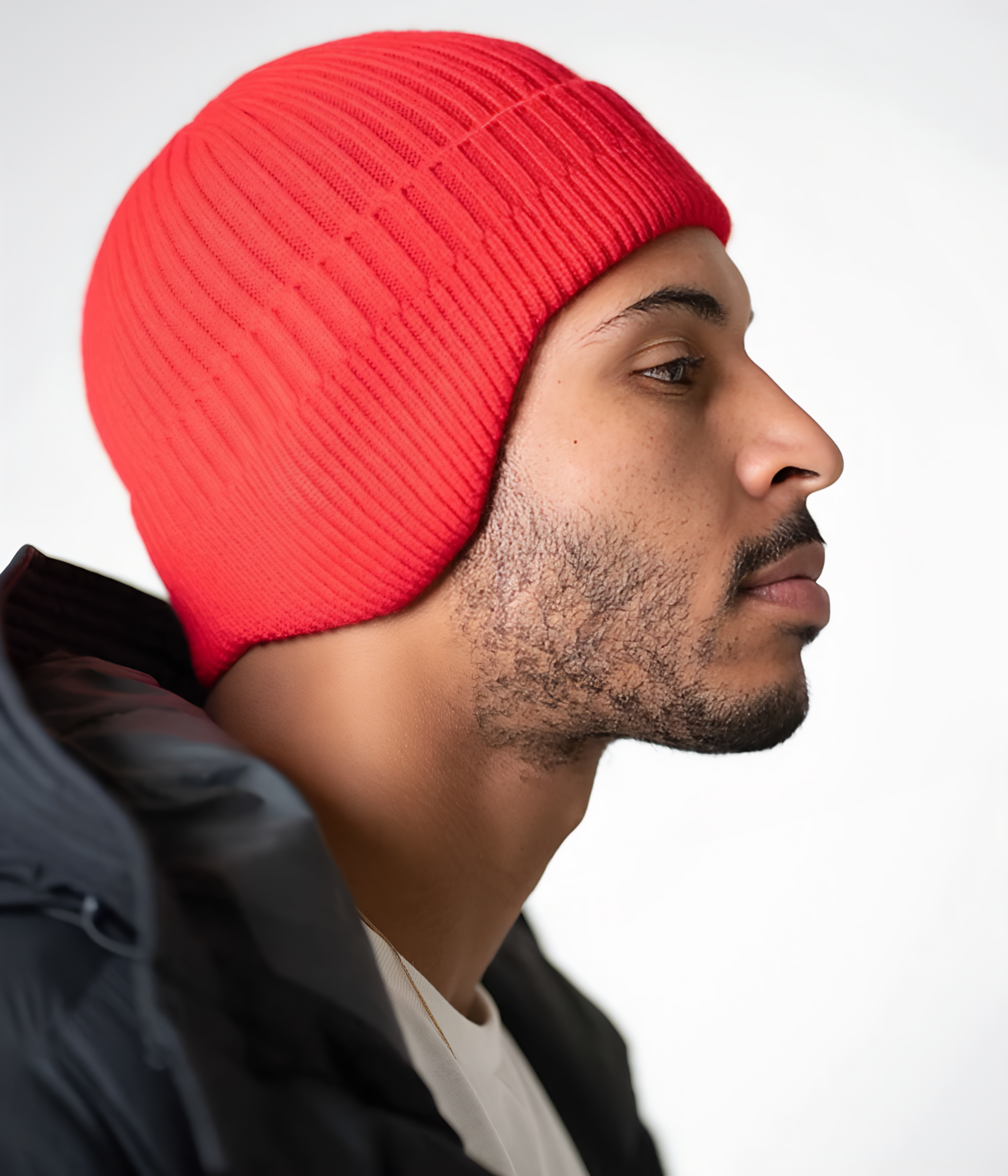 CABLE EARMUFF BEANIE.