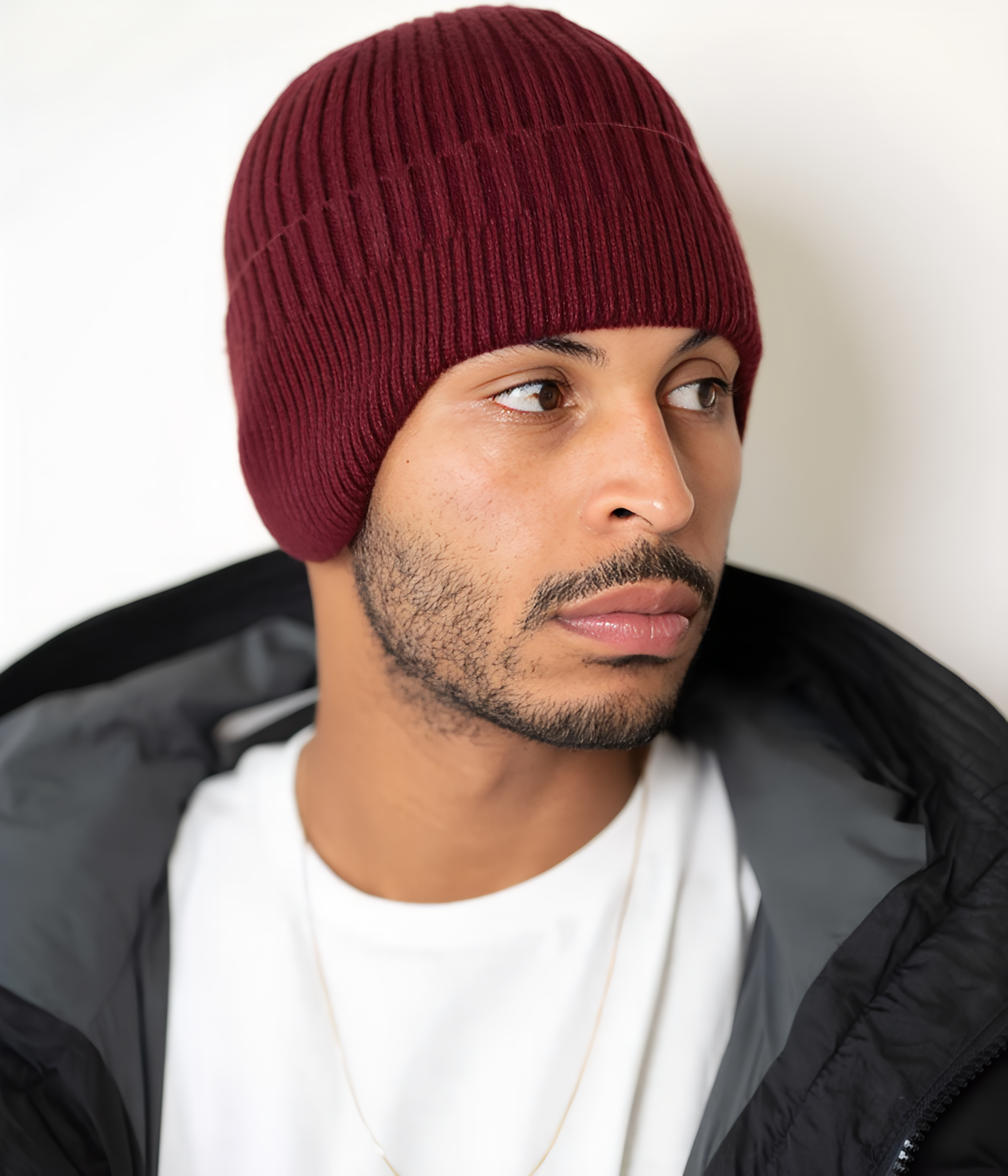 CABLE EARMUFF BEANIE.