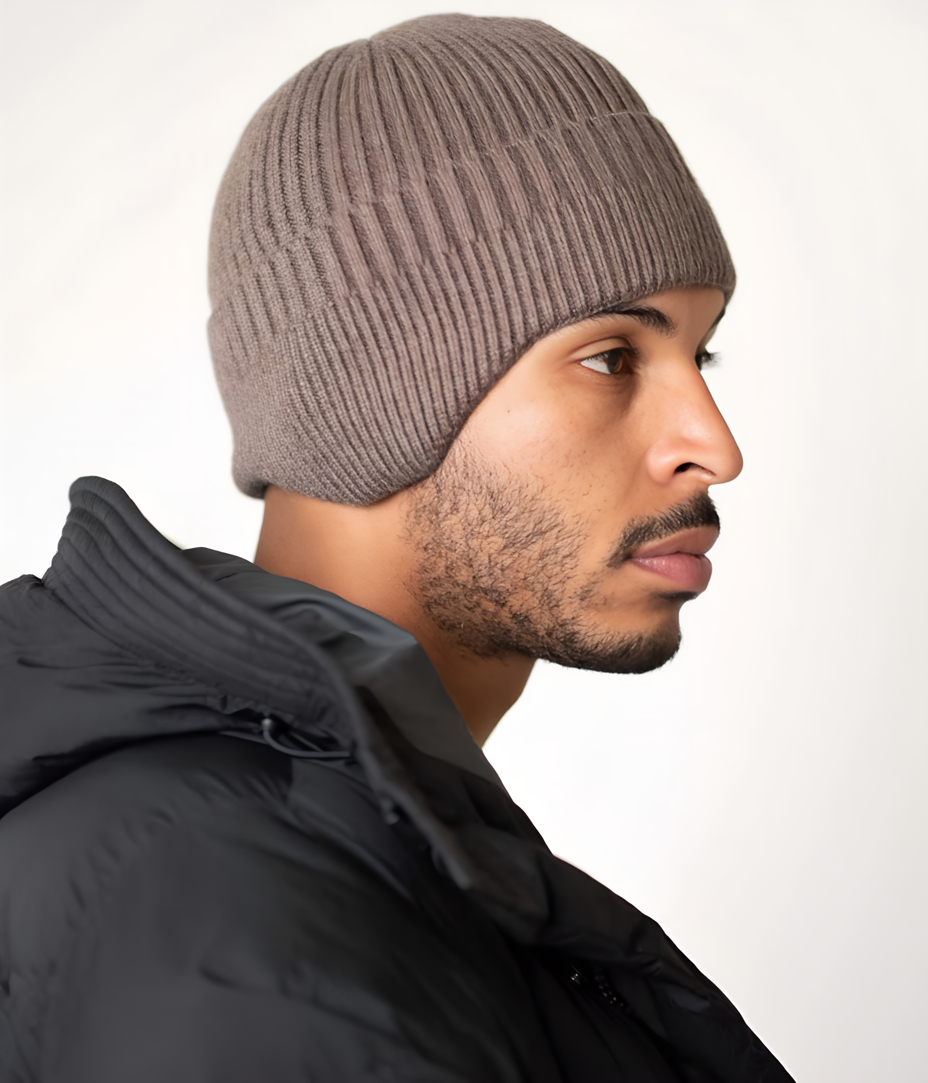 CABLE EARMUFF BEANIE.
