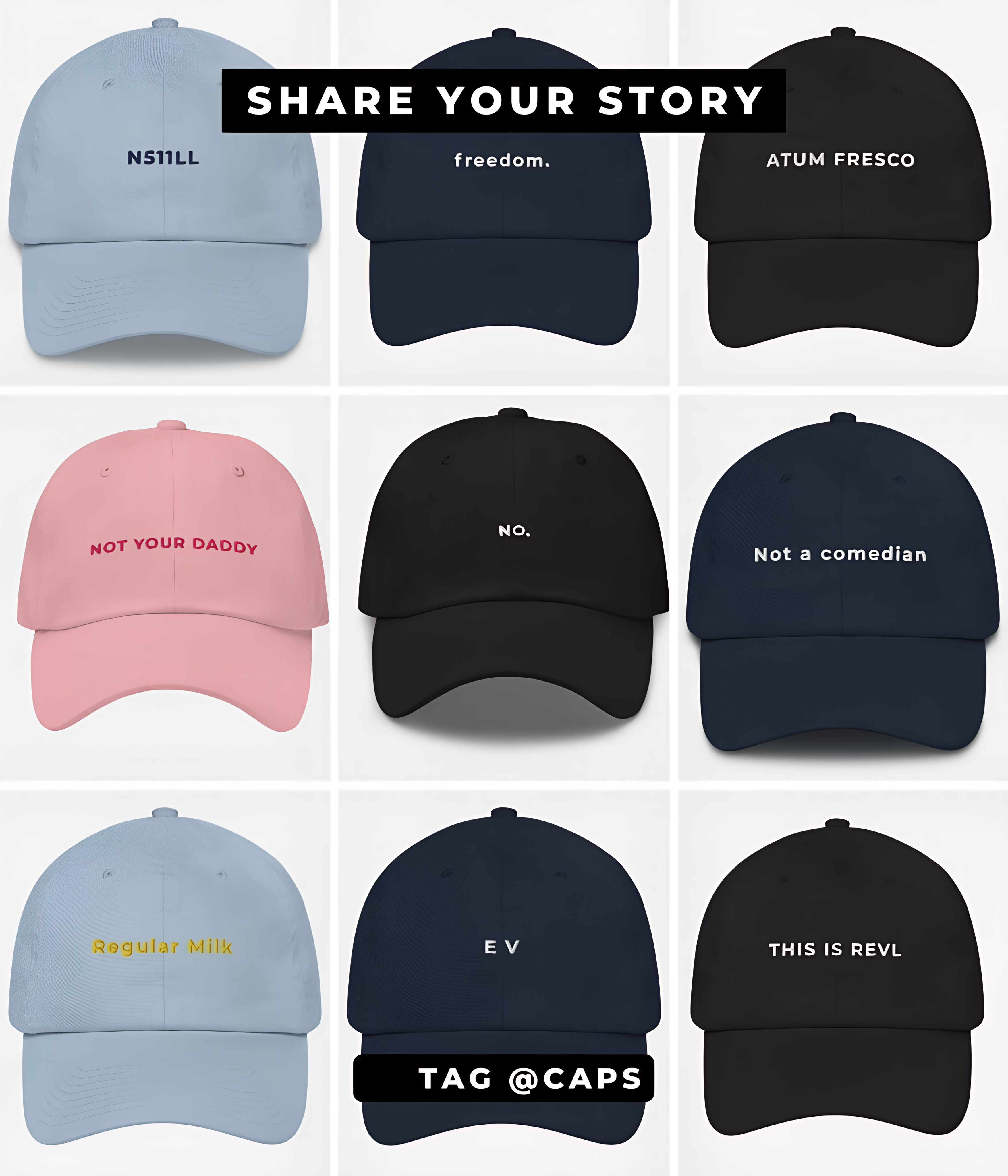 CASQUETTE DAD PERSONNALISÉE.