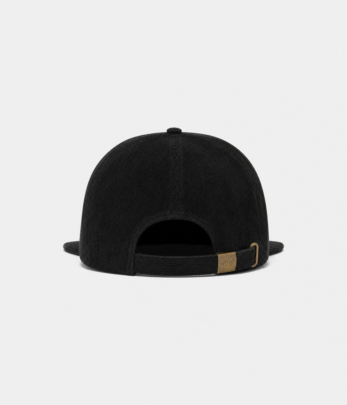 FLAT BRIM DADDY. black corduroy cap back
