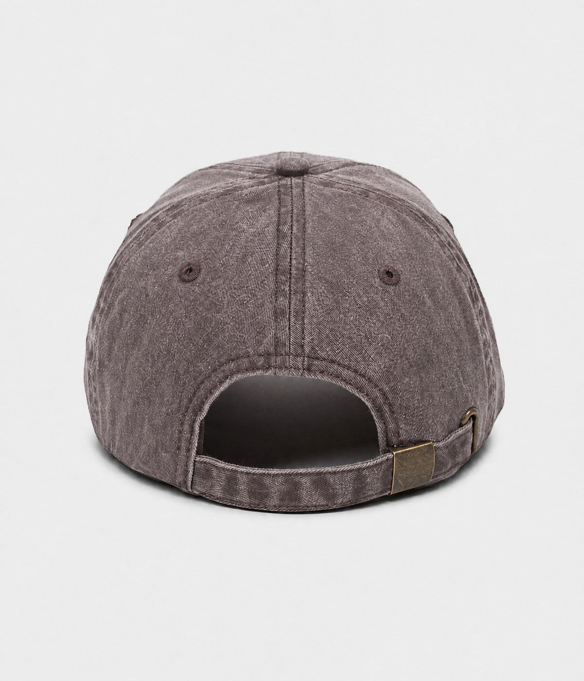 SUNDAY FOREVER. washed half-leopard dad cap in BROWN, back view