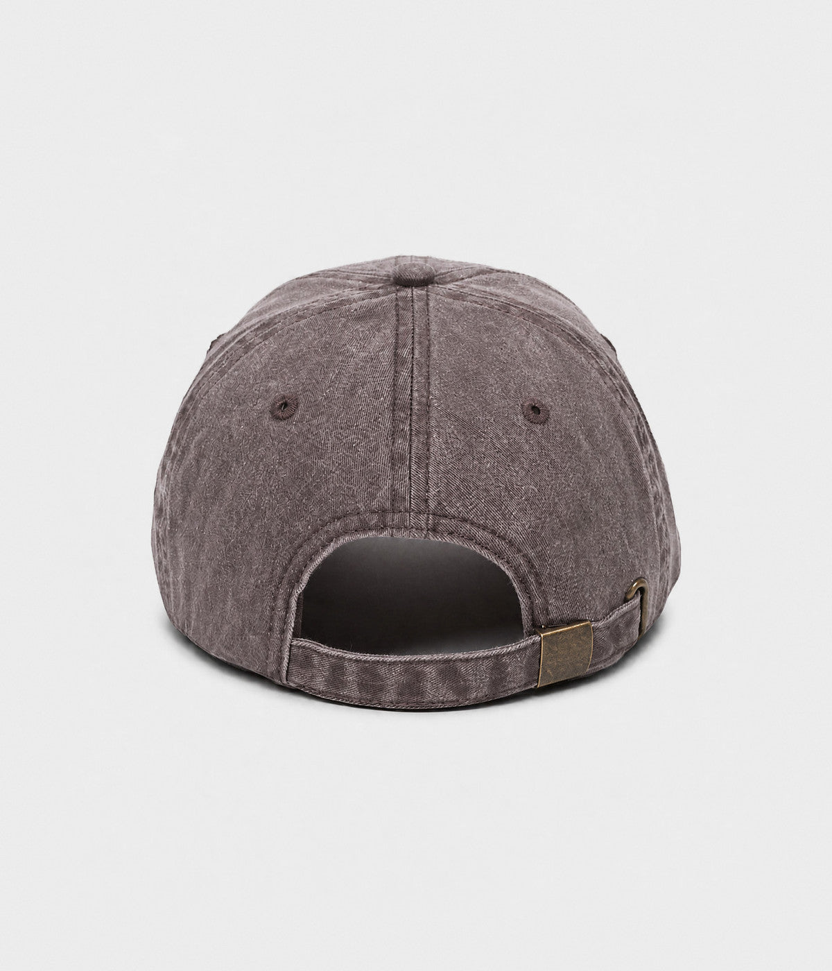 SUNDAY FOREVER. washed half-leopard dad cap in BROWN, back view