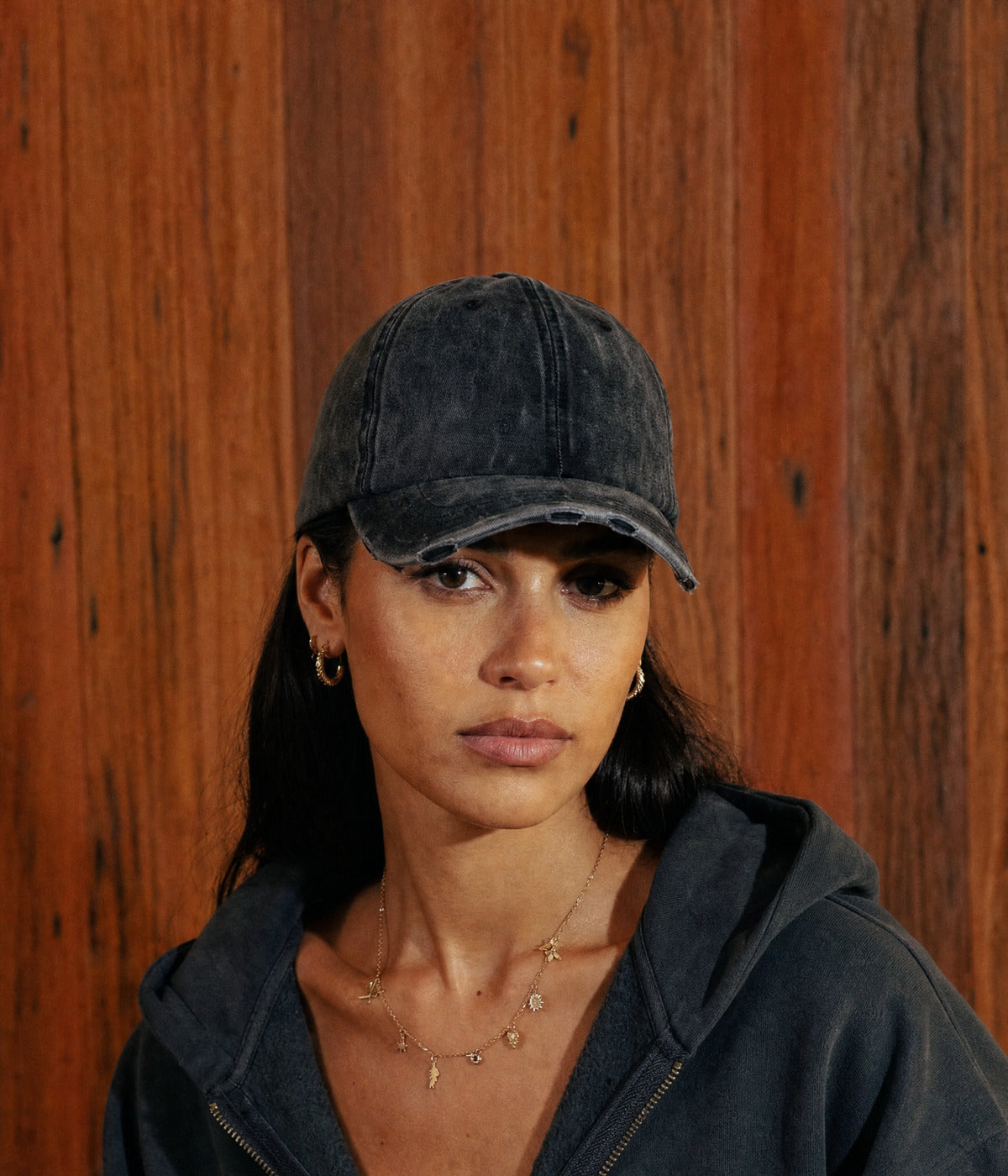DISTRESSED. — BLACK worn