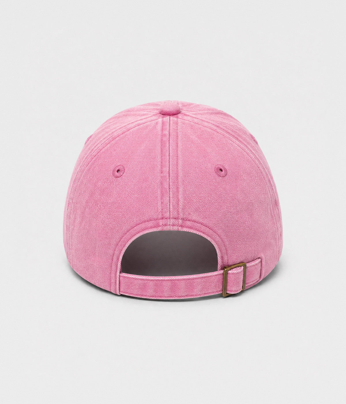 LEMON. washed cotton cap in PINK, back view