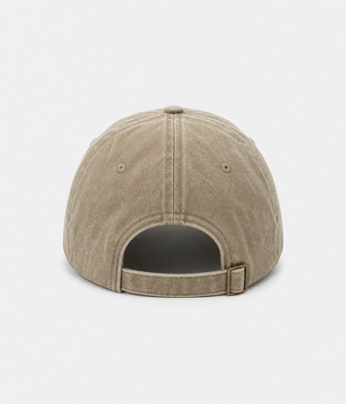 SPICY. washed cotton dad cap in KHAKI, back view
