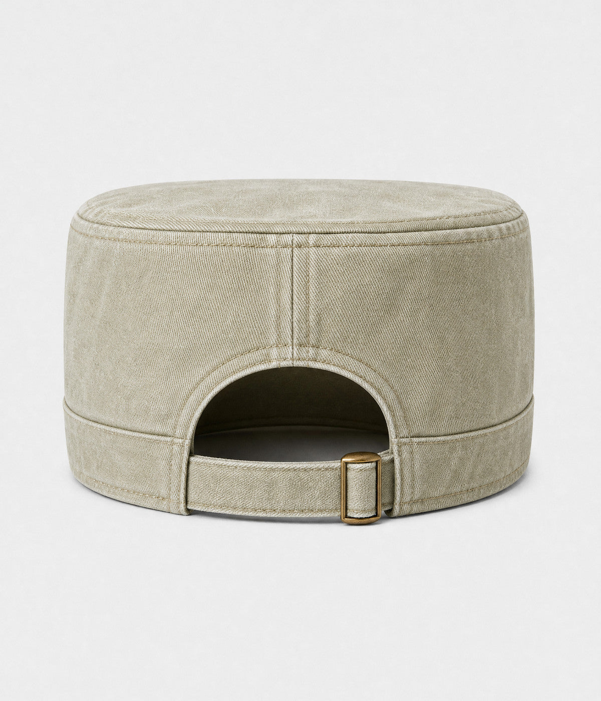 WASHED CADET. washed cotton cadet cap in BEIGE, back view