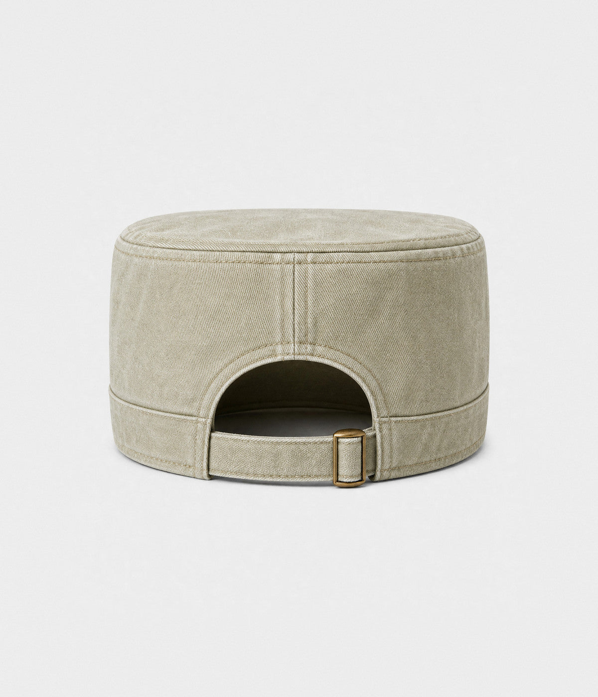 WASHED CADET. washed cotton cadet cap in BEIGE, back view