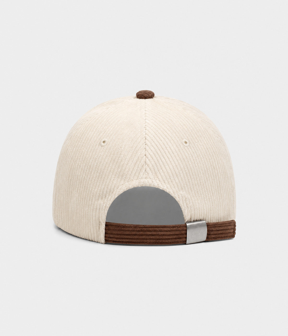 WONDER. corduroy cap in BROWN, back view