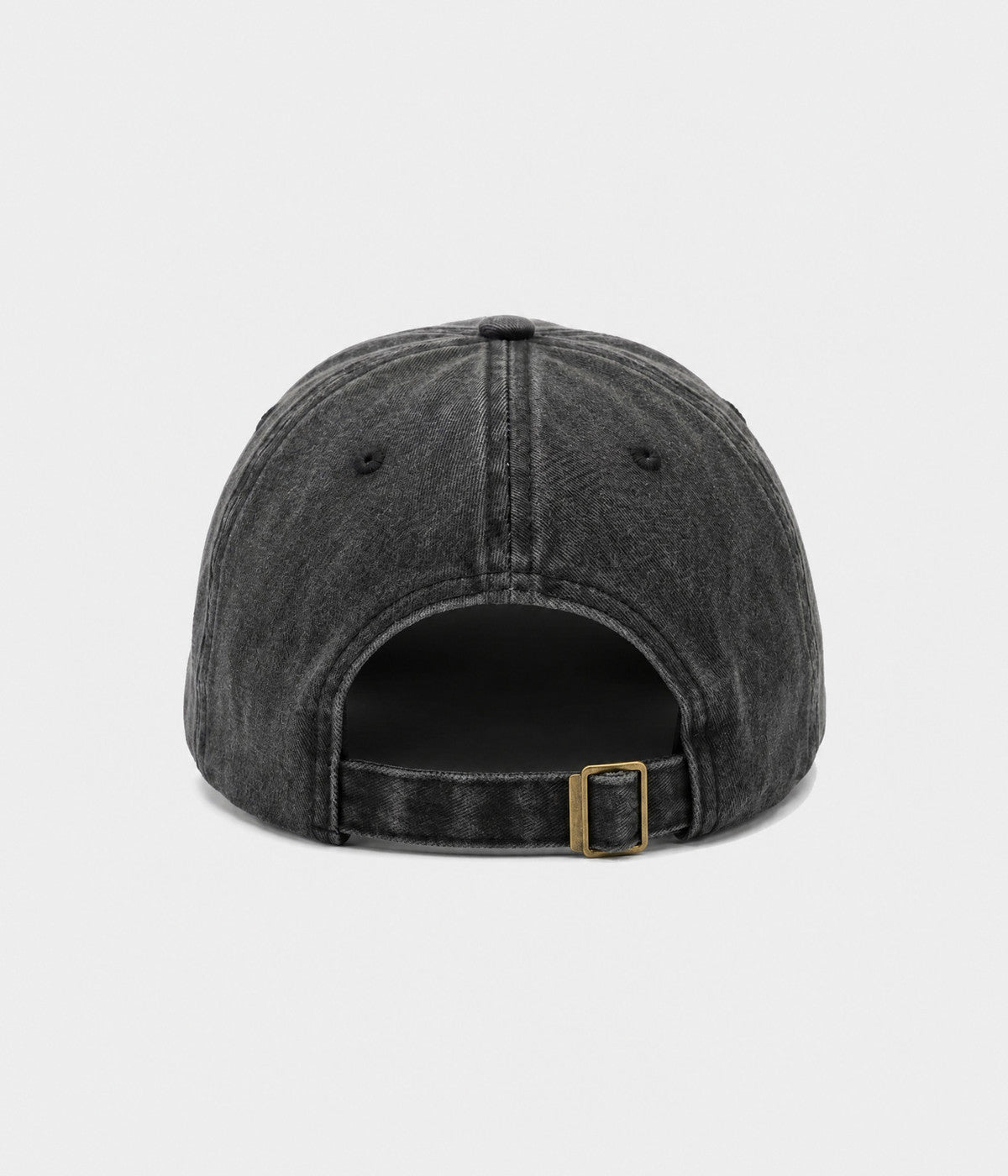FAITH. washed cotton cap in BLACK, back view