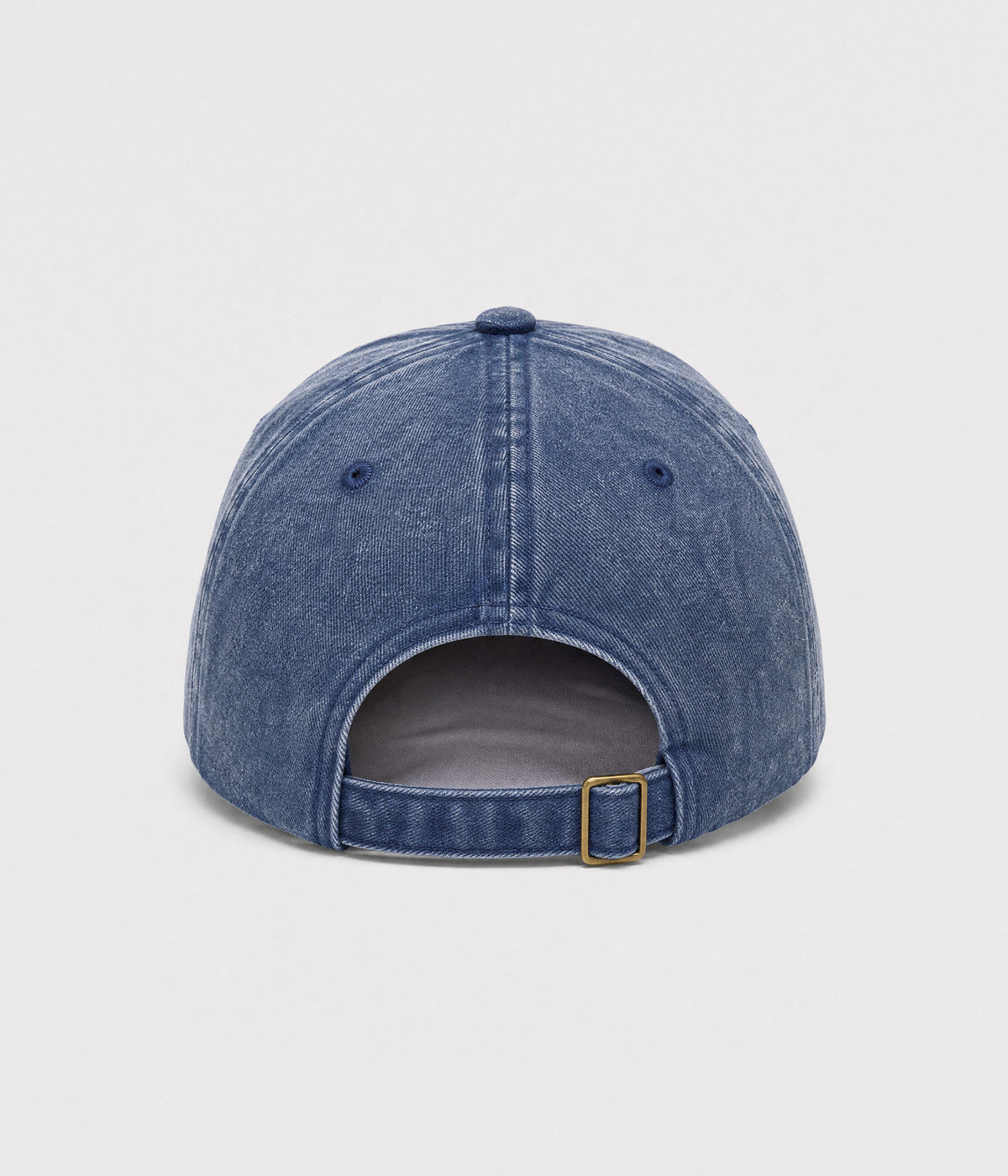 WASHED LOBSTER. washed cotton dad cap in NAVY, back view