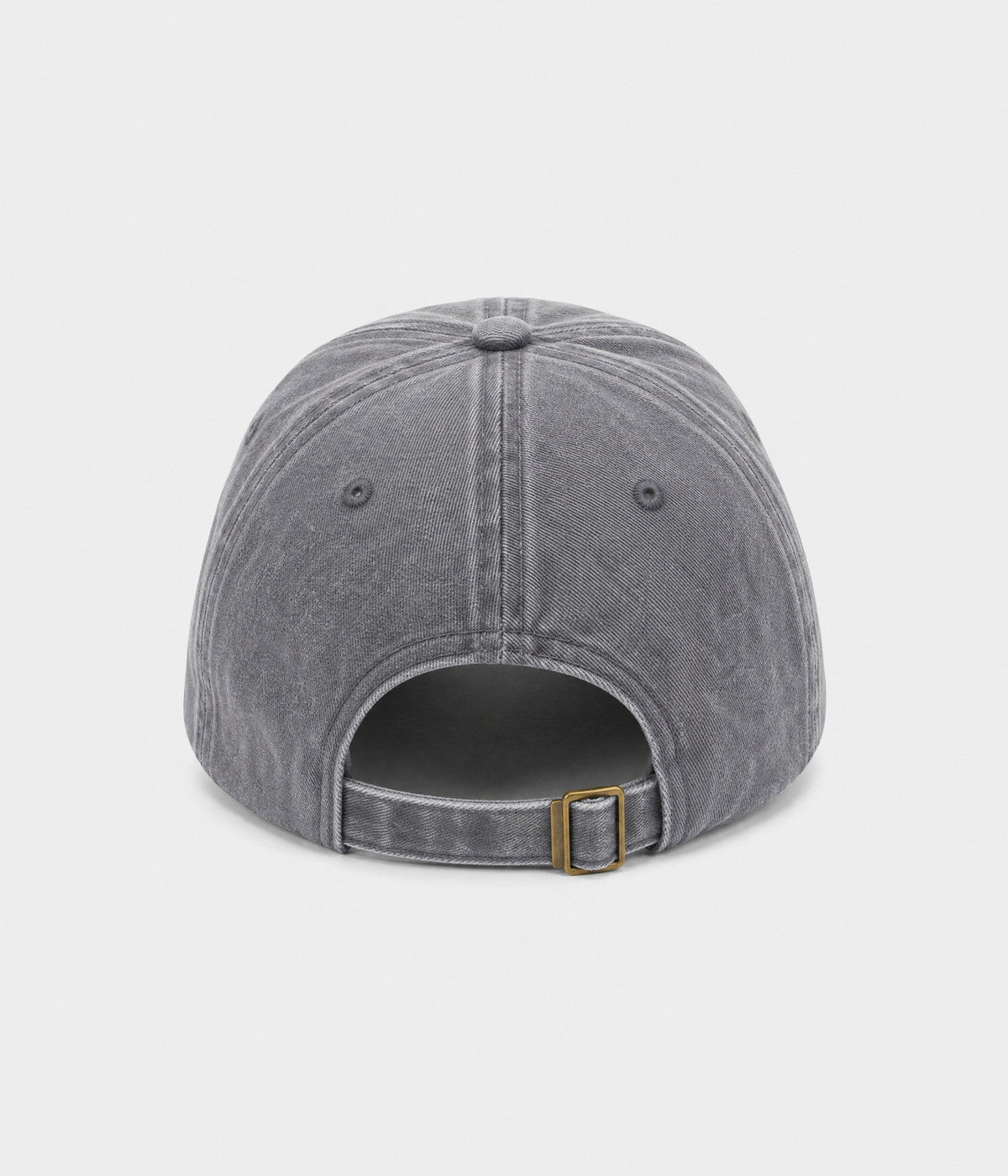 NOPE, NOT TODAY. washed cotton cap in GRAY, back view
