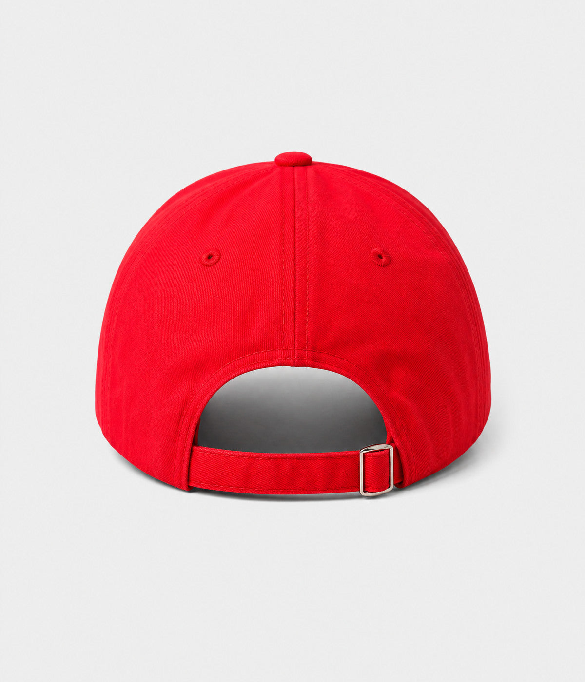TWO HEARTS. cotton dad cap in red, back view