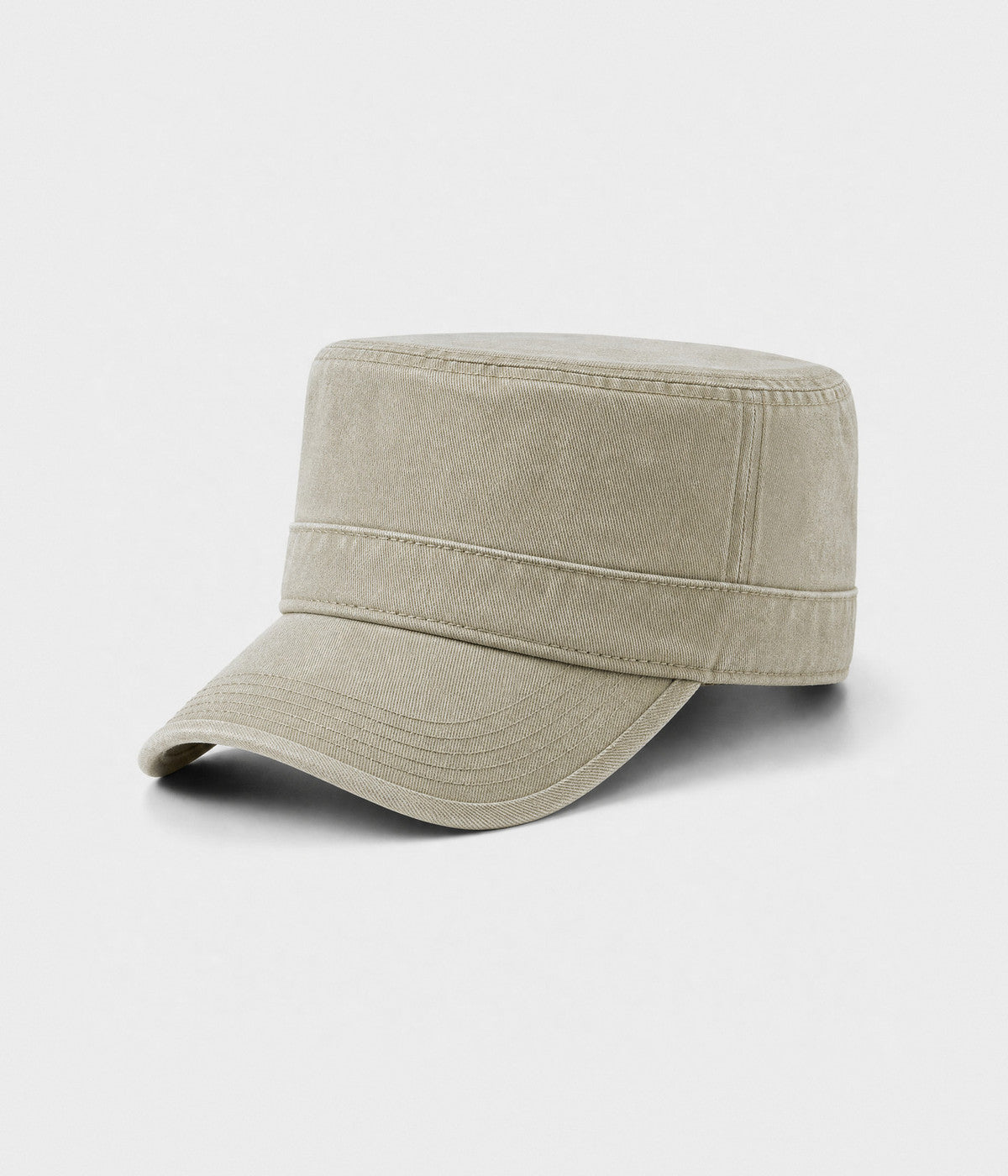 WASHED CADET. washed cotton cadet cap in BEIGE, side view