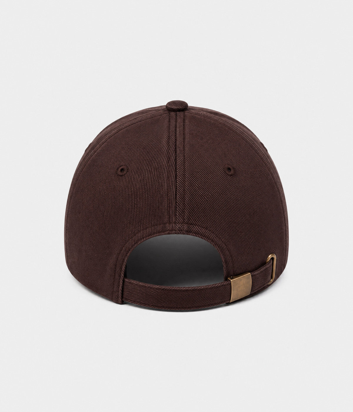 NY MONOGRAM. structured cotton cap in COFFEE, back view