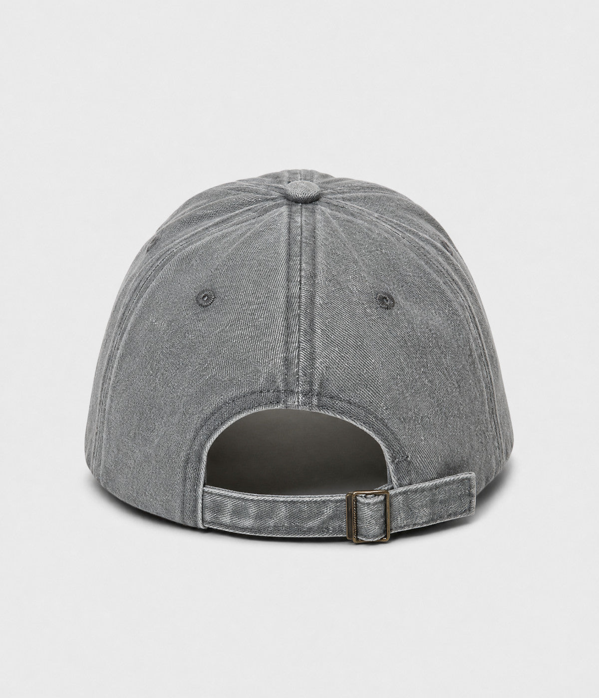 I'M LITERALLY JUST A GIRL. washed cotton cap in GRAY, back view