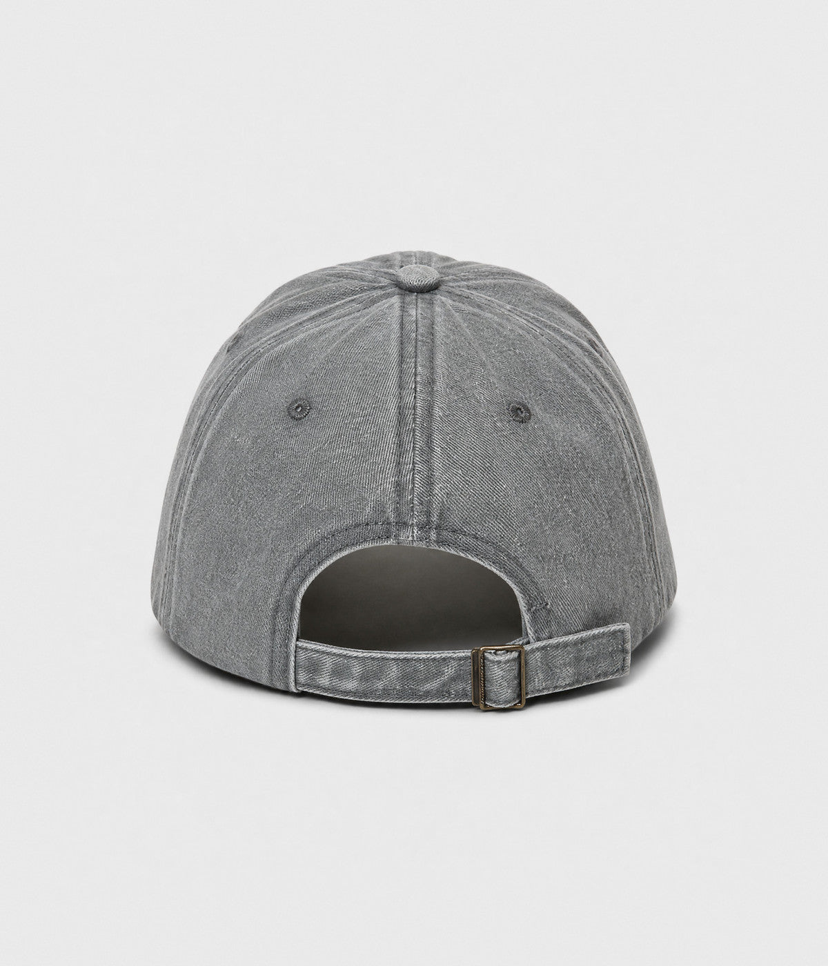 I'M LITERALLY JUST A GIRL. washed cotton cap in GRAY, back view