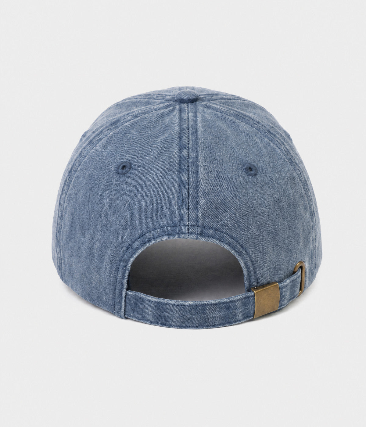 WASHED SÍ. washed cotton dad cap in NAVY, back view
