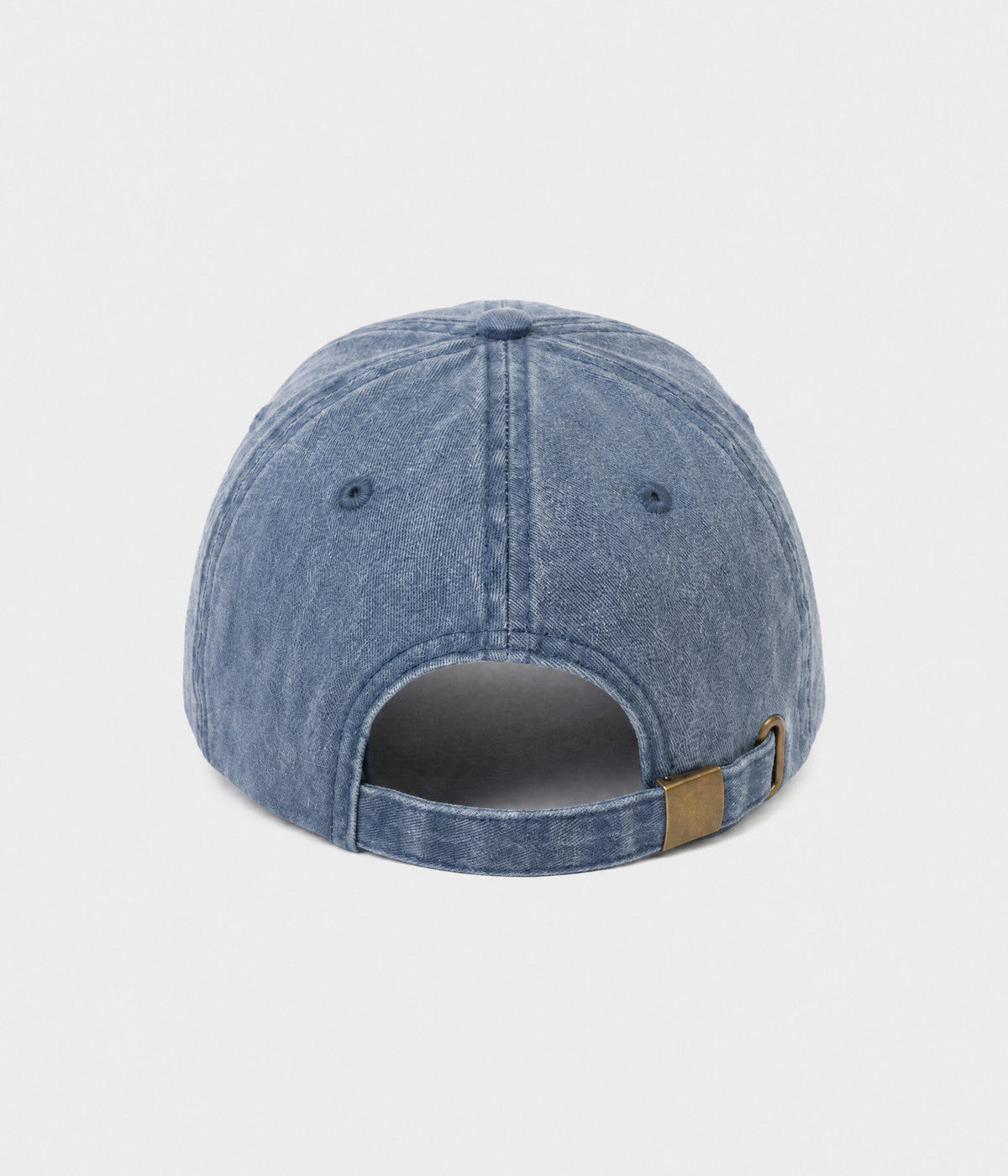 WASHED SÍ. washed cotton dad cap in NAVY, back view
