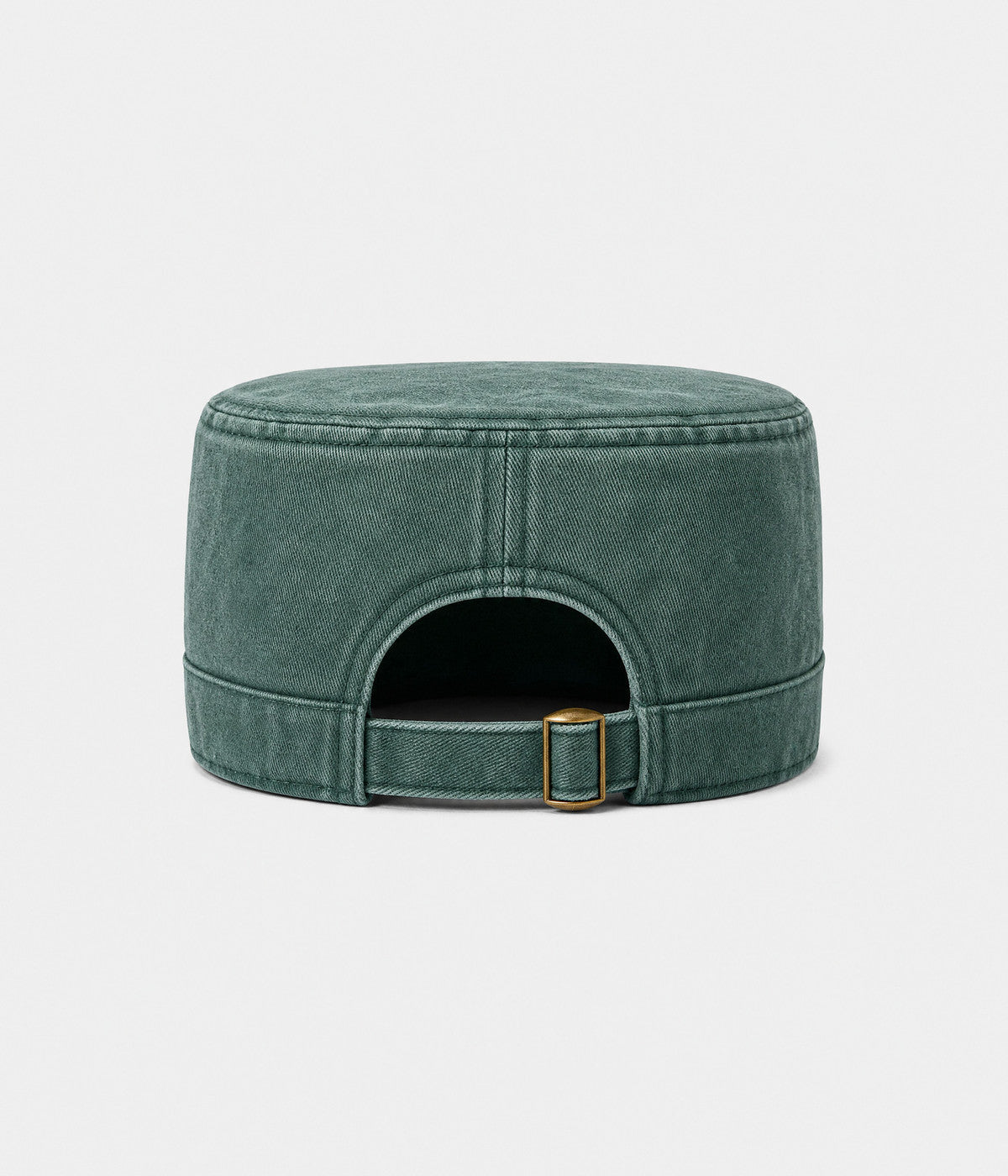 WASHED CADET. washed cotton cadet cap in GREEN, back view