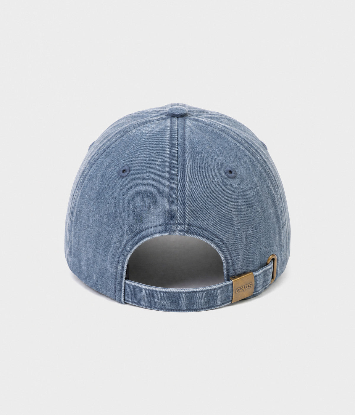WASHED SINGLE. washed cotton dad cap in NAVY, back view