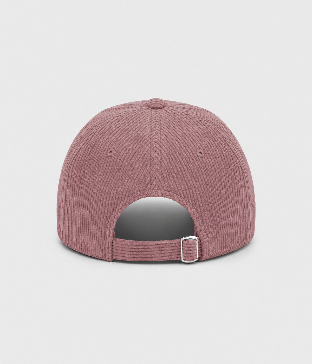 CORDUROY DUCK. cotton corduroy cap in DARK PINK, back view