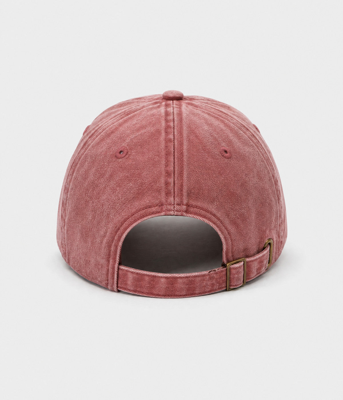 SPICY. washed cotton dad cap in RED, back view