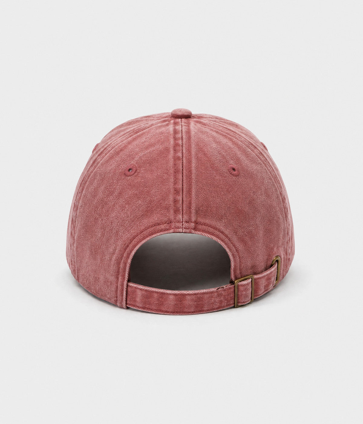 SPICY. washed cotton dad cap in RED, back view