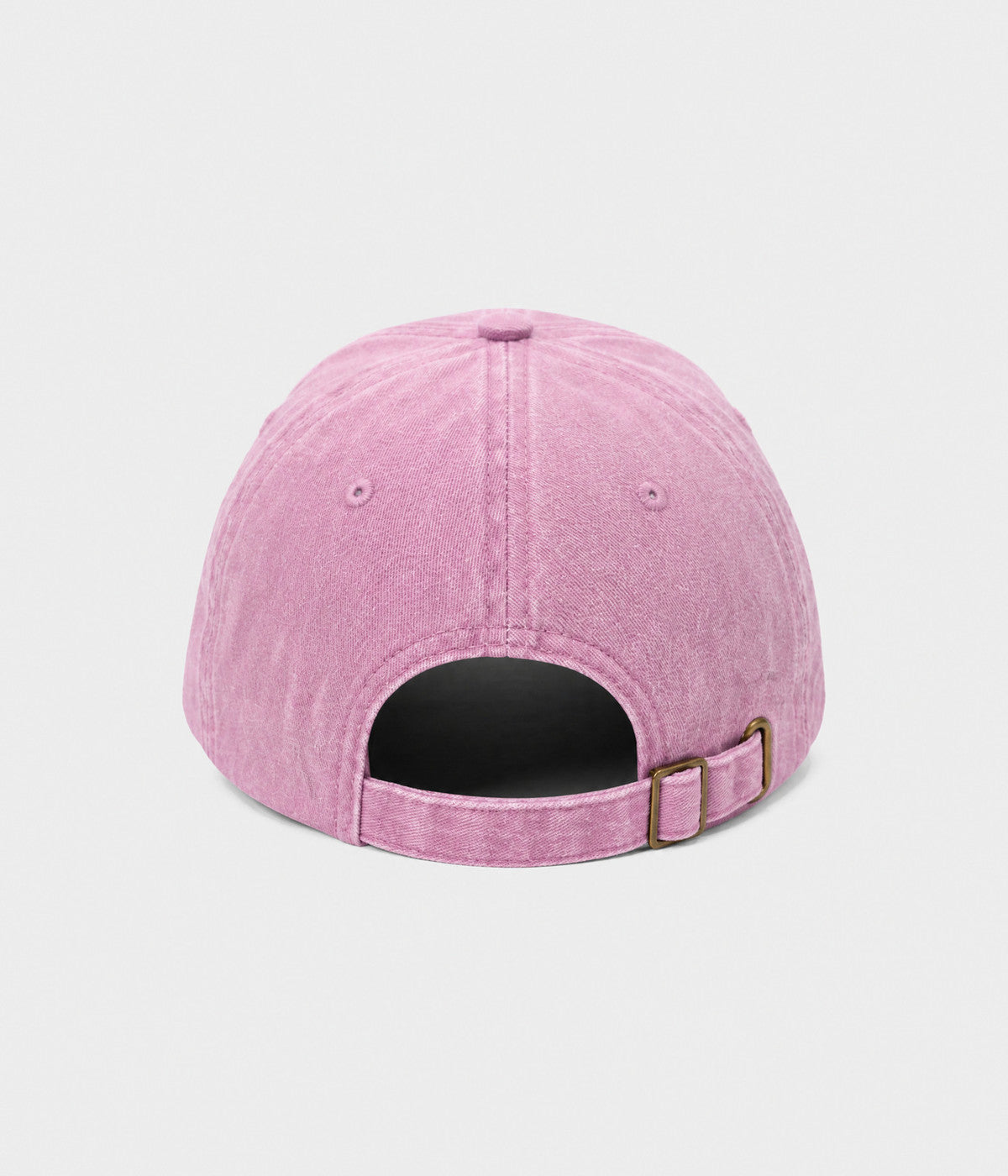 MILANO. washed cotton dad cap in PINK, back view