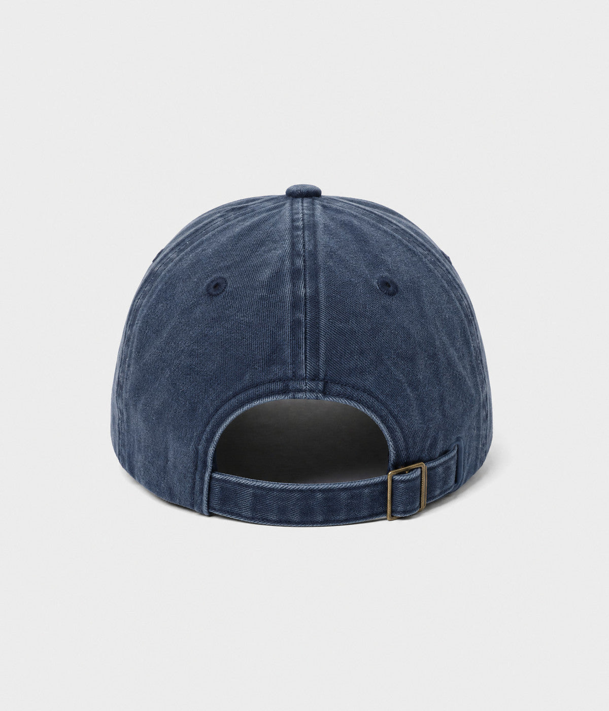 WASHED DAD EST 2026. washed cotton dad cap in NAVY, back view