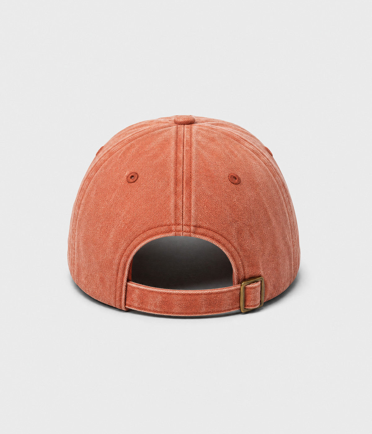 SUPPORT DAY DRINKING. washed cotton cap in ORANGE, back view